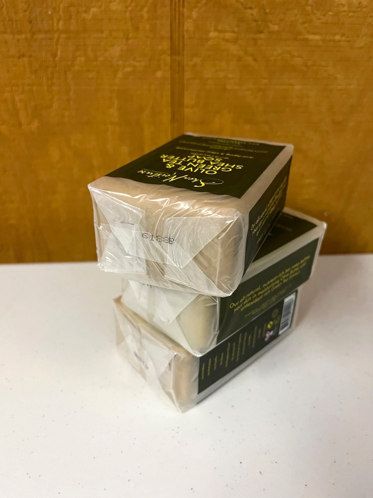 *SEE PHOTOS* 3 Shea Moisture Olive & Green Tea Shea Butter Soap 8 Oz. Each
