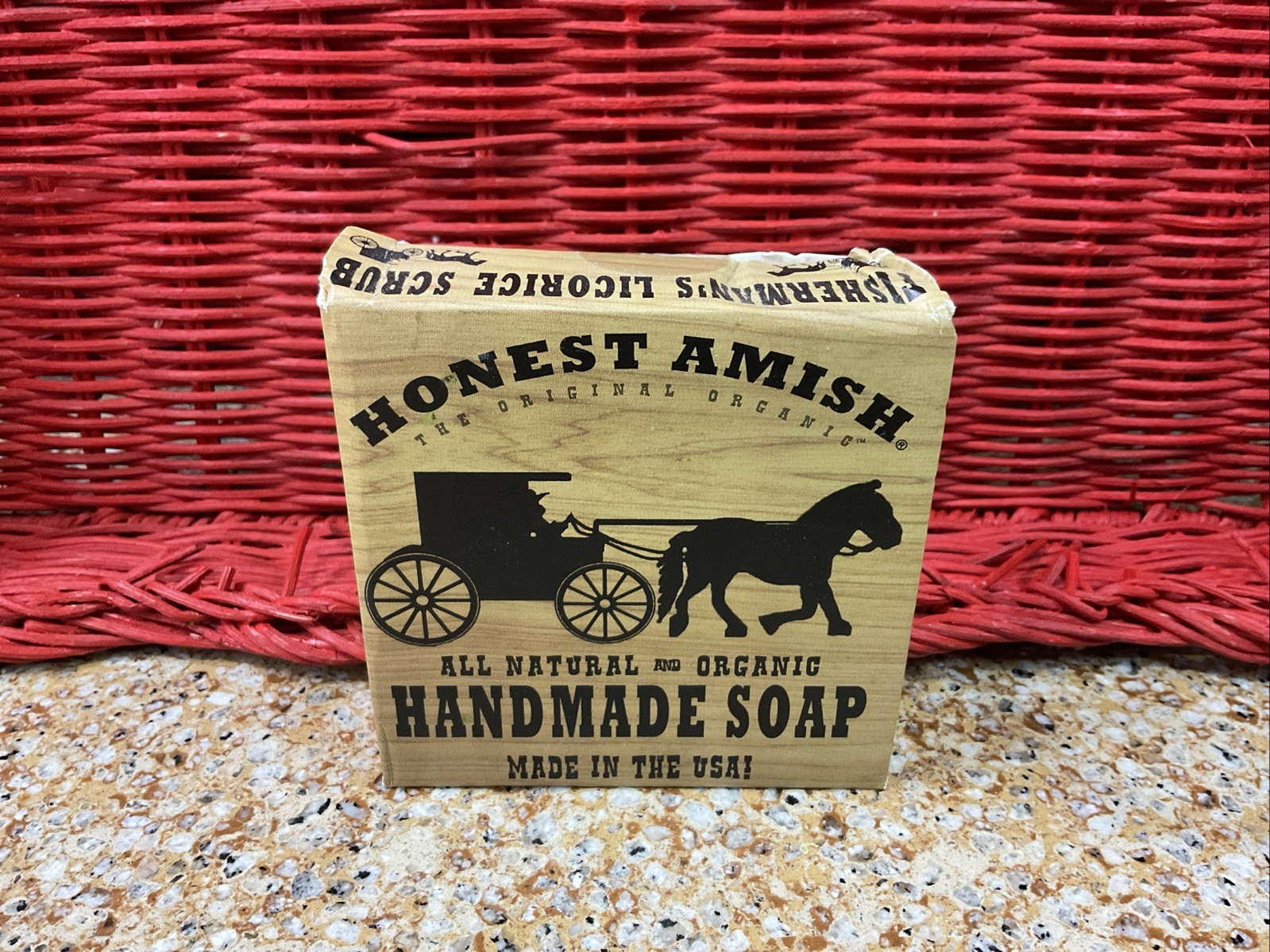 Honest Amish Natural & Organic Handmade Soap-Fisherman’s Licorice Scrub*READ*