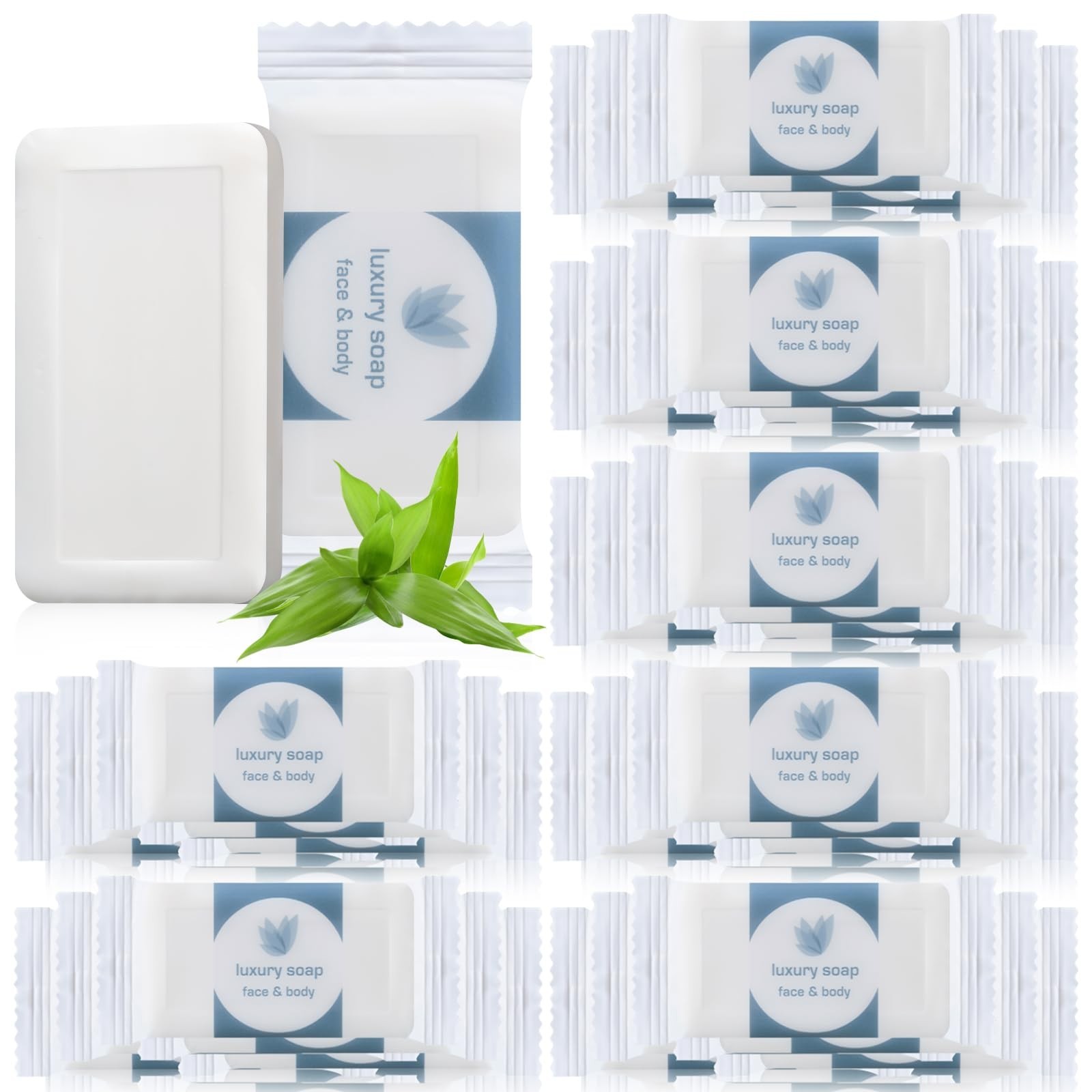 300 Pcs Mini Bar Soap Bulk 0.35oz Individually Wrapped Travel Size Toiletries
