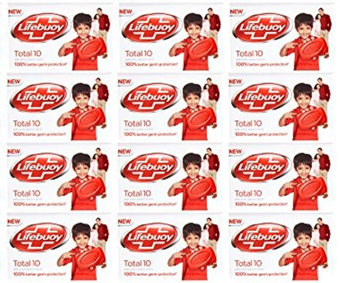 12x 44g Lifebuoy Total Soap Bath Soaps 12 Bars Lot Unilever Ltd Free Shipping