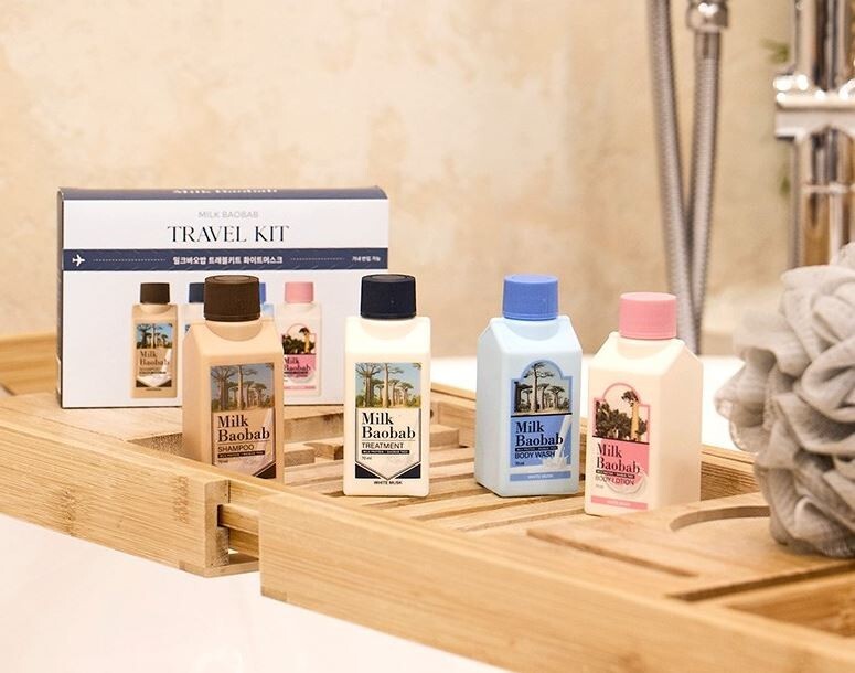 Milk Baobab White Musk Travel Kit 70ml 4 PCS / weak acidic(pH5~6) / White musk