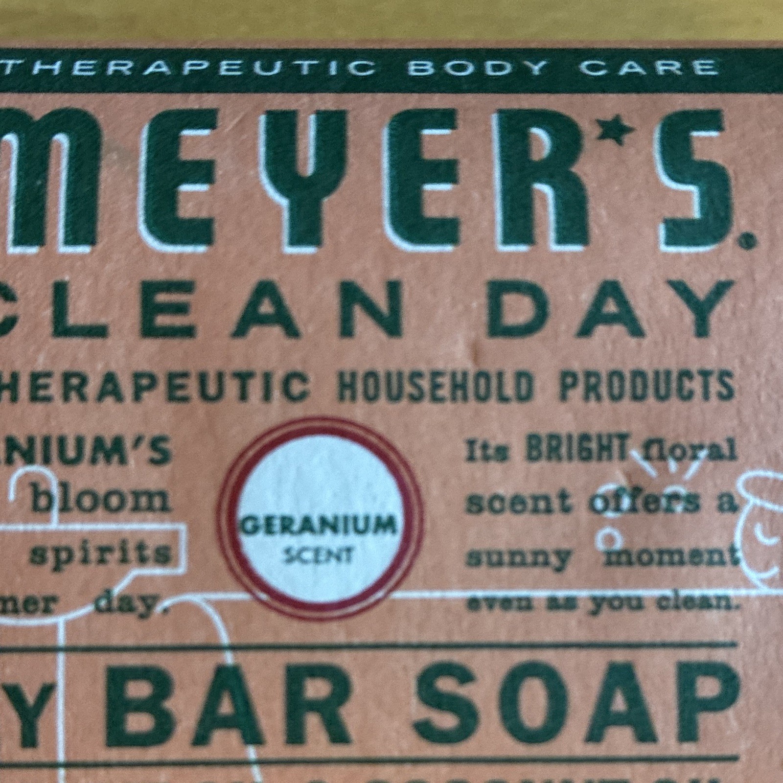 Mrs. Meyer’s Clean Day Daily Bar Soap Geranium Phthalate-Free 5.3 oz HTF