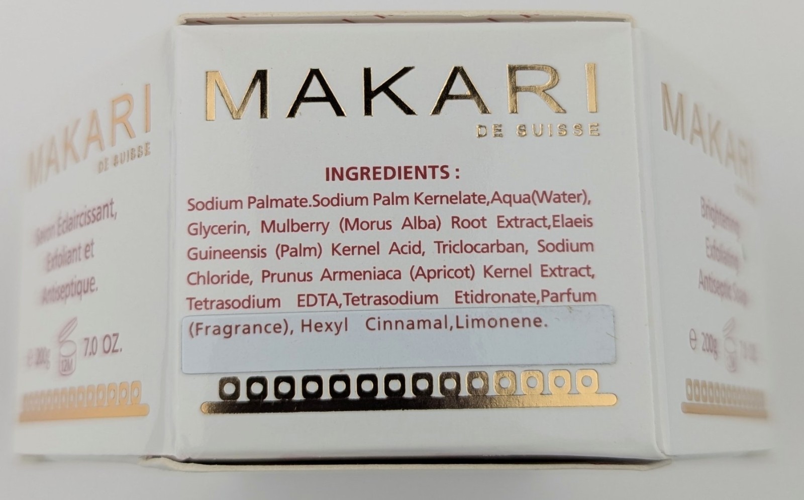 Makari Brightening Exfoliating Antiseptic Soap 7oz. Bar