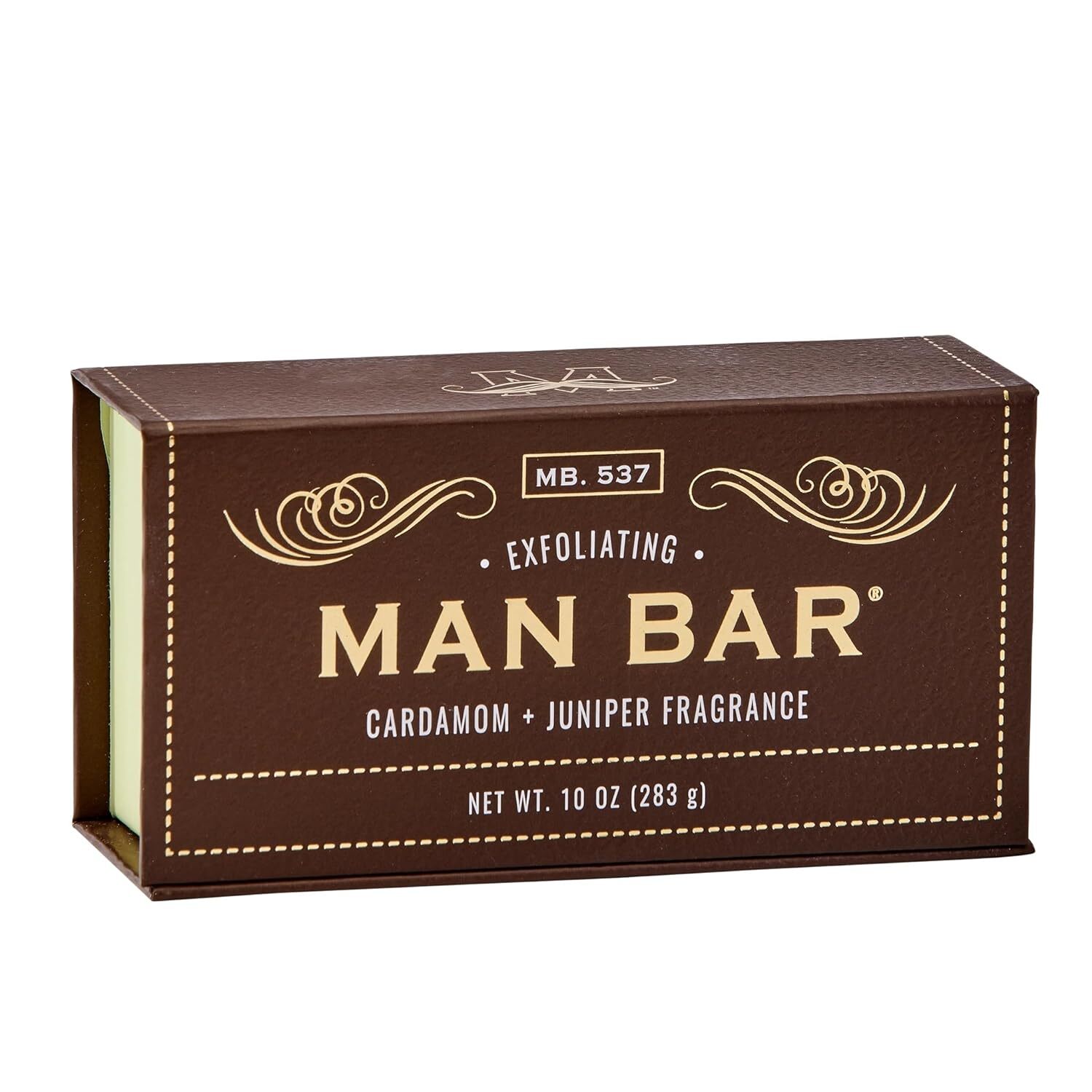 Barra Exfoliante Para Hombre, Cardamomo Y Enebro, 10 Onzas