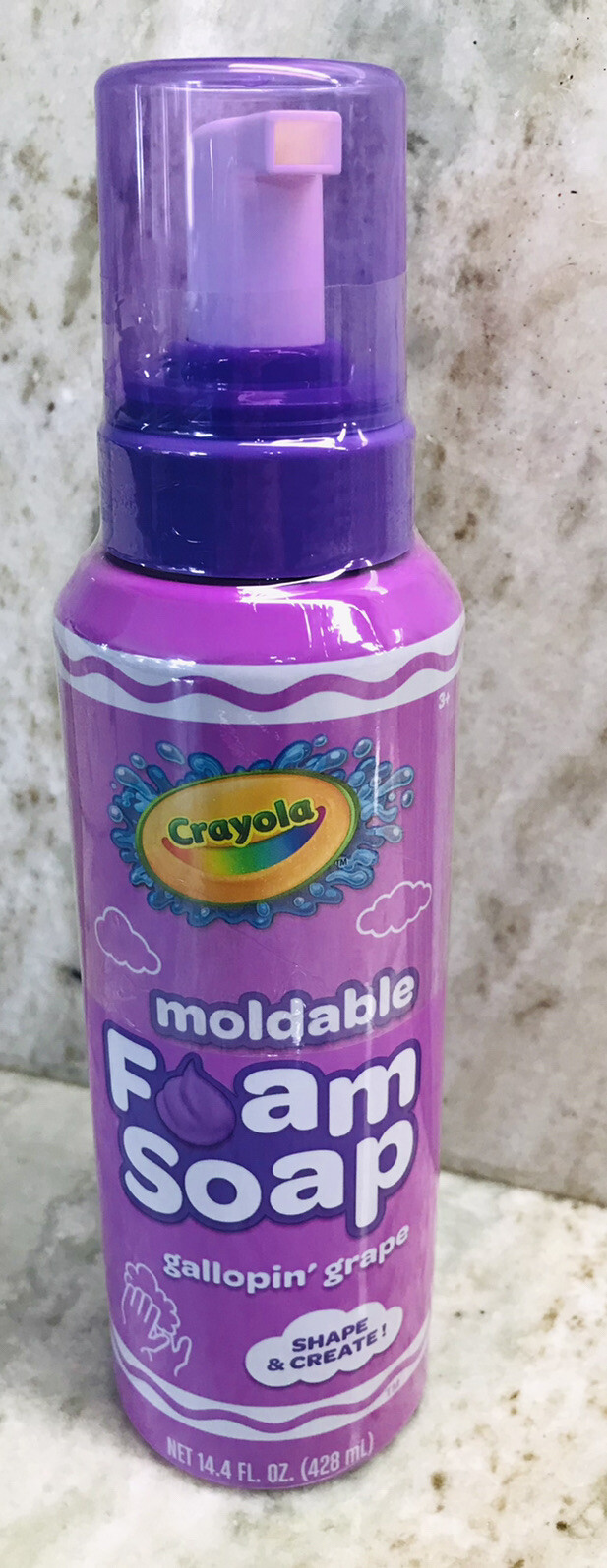 Crayola Shape/Create Gallopin’ Grape Moldable Foam Soap:14oz-Brand New-SHIP24H