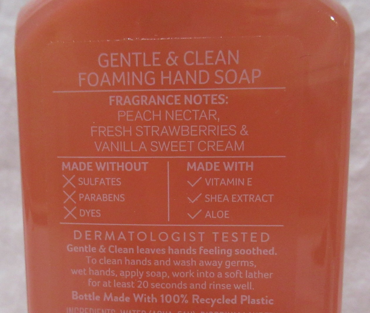 Bath & Body Works Gentle & Clean Foaming Hand Soap Set 2 STRAWBERRY PEACH SUNSET