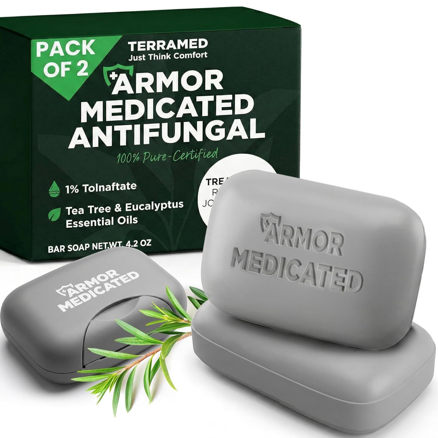 Armor Medicated Antifungal Soap | 1% Tolnaftate Relief