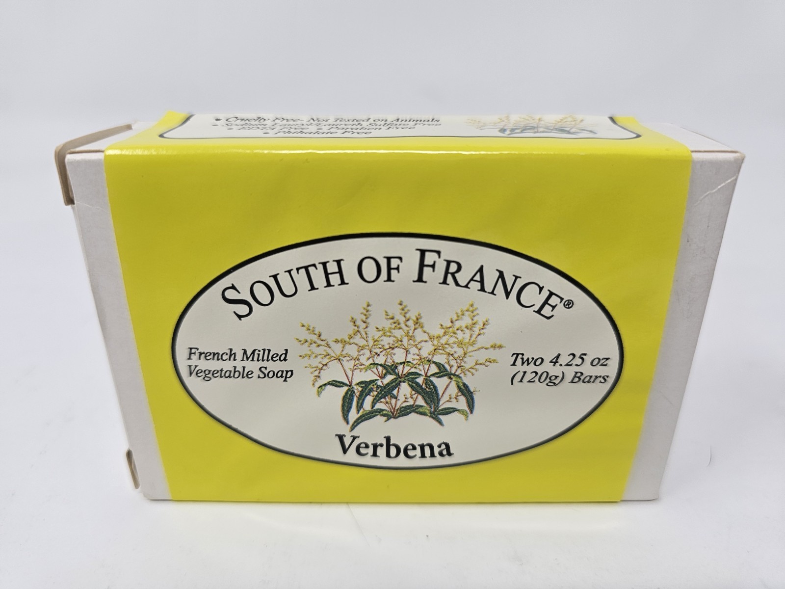 South Of France Verbena 4.25 oz Bar Soap French Milled Vegetable Soap