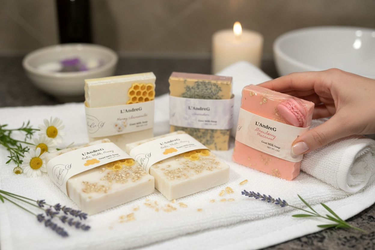 25 Pack Oatmeal Honey Goat Milk Soap – Wholesale Handmade Soap Bars