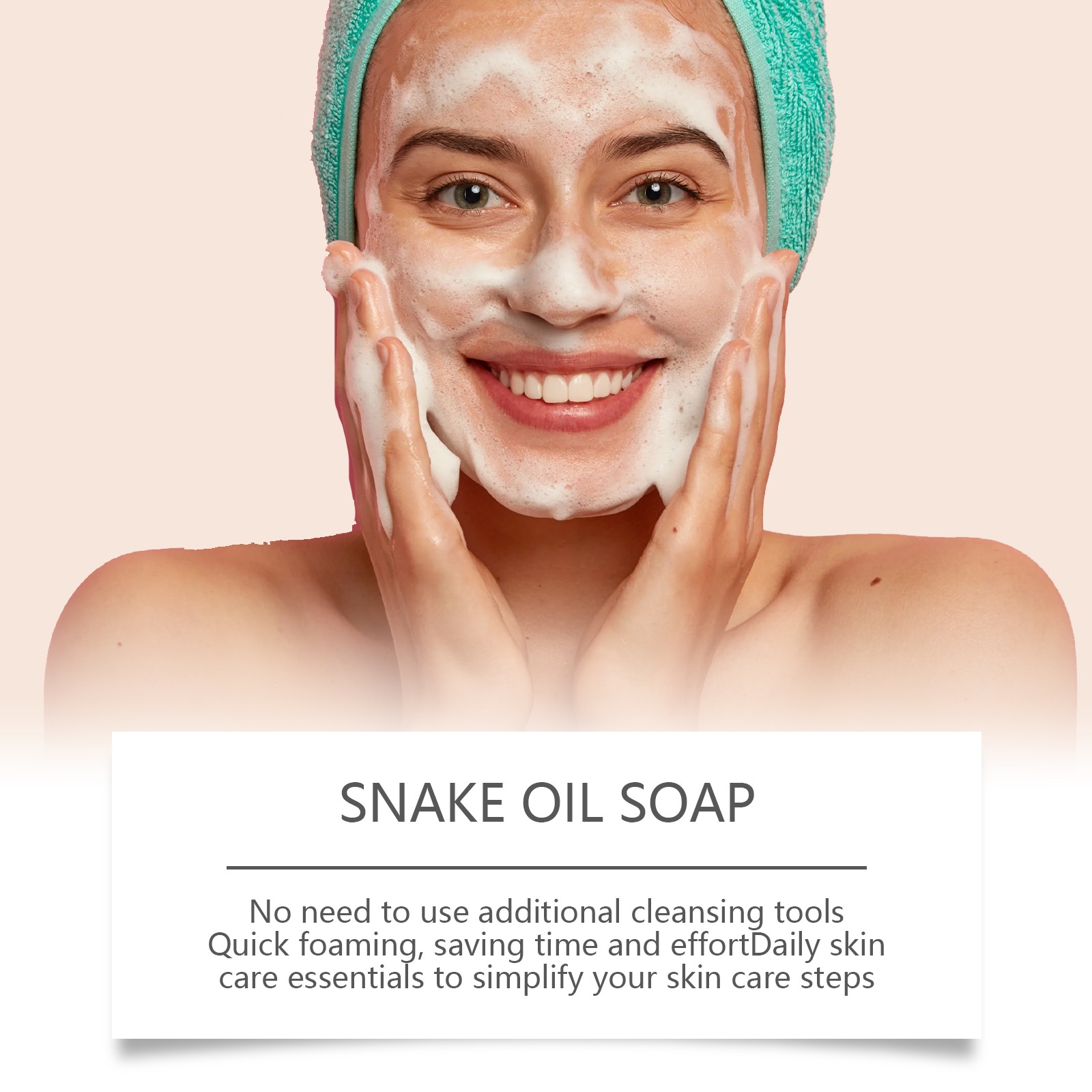 Snake Oil Facial Soap with Collagen & Vitamin E, Moisturizing Oil Control