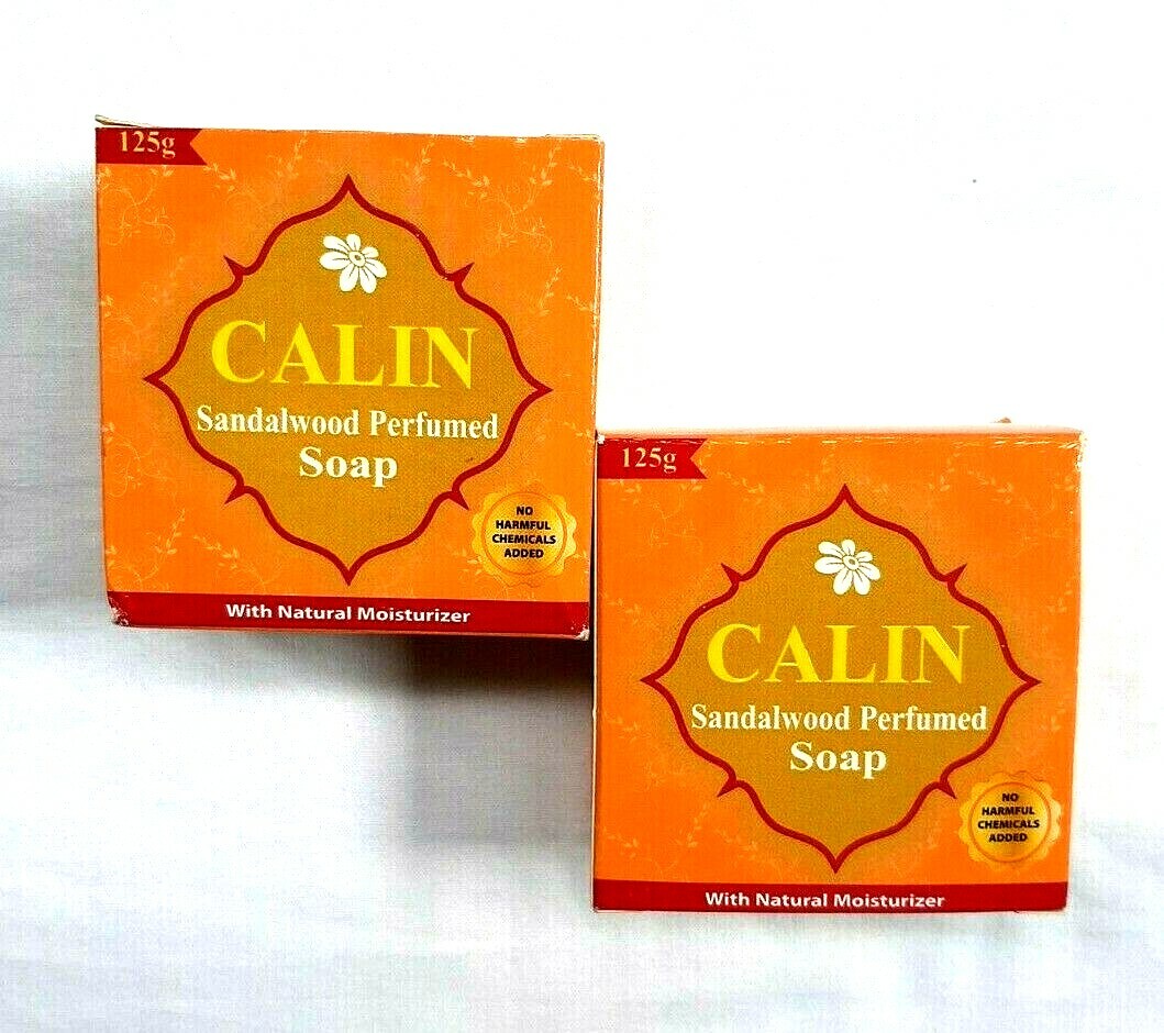 Calin Sandalwood Perfumed Soap 125g x 2pcs With Natural Moisturizer