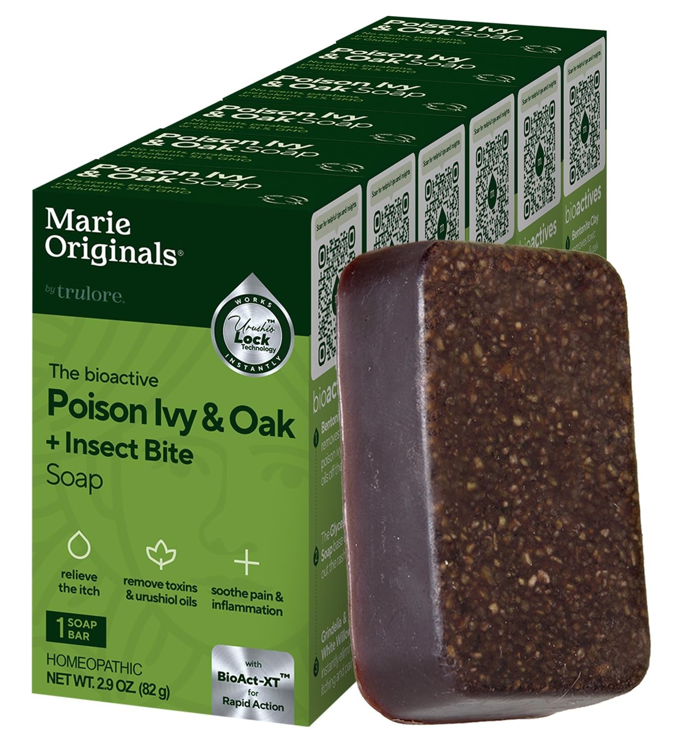 All-Natural Poison Ivy Soap Bar | Anti-Itch Cleanser for Rashes | 6 Bars (2.9 oz