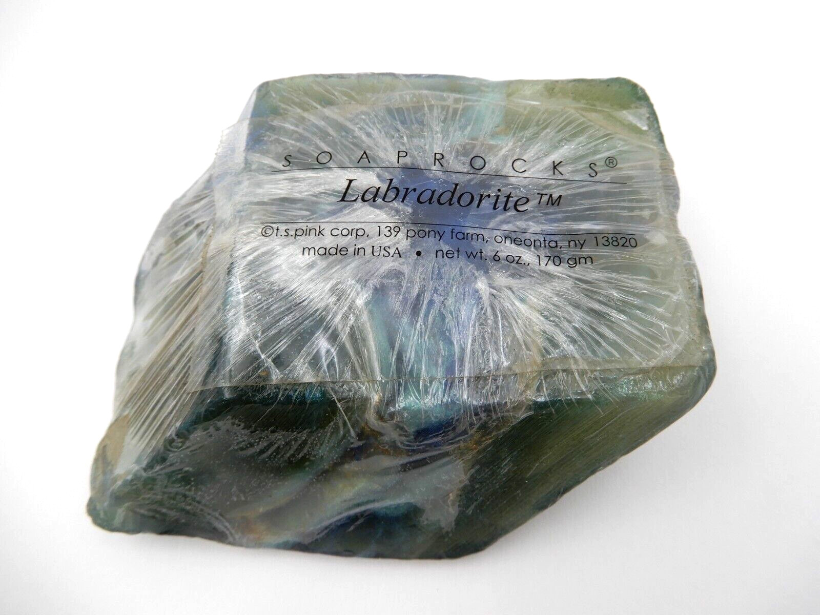SOAP ROCKS ” LABRADORITE ” SOAP BAR BY T.S. PINK6 OUNCE, 170GM ~ MADE IN USA