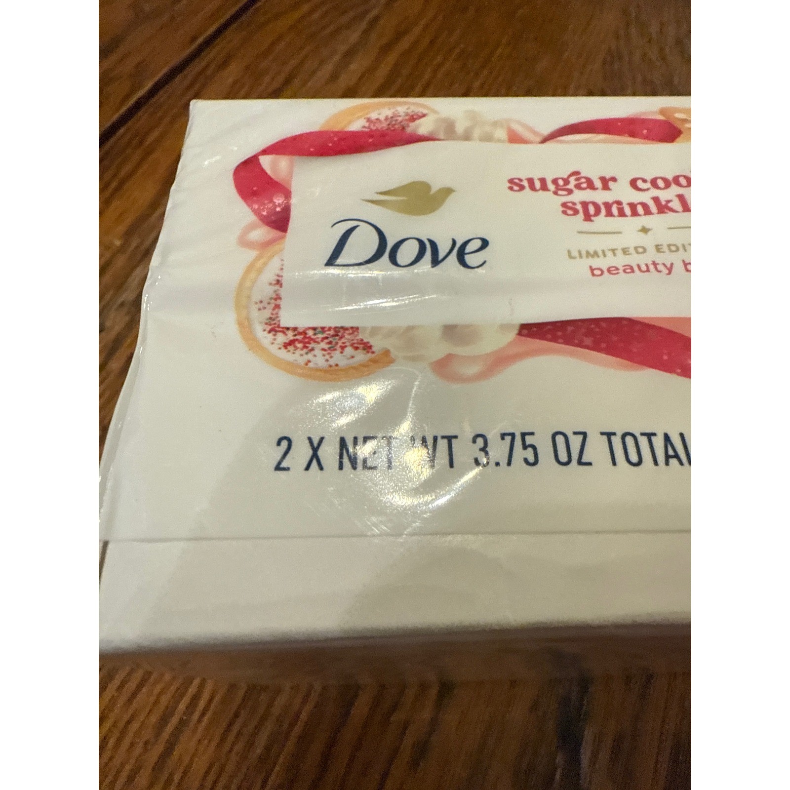 Dove Sugar Cookie Sprinkle Limited Edition Beauty Bar 2 Pack 3.75oz Each 7.5oz