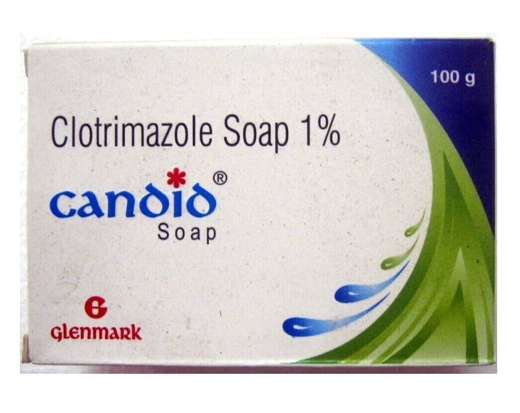 (PACK OF 2) Candid Soap Anti-Fungal Bathing Bar 125gm Each by Glenmark