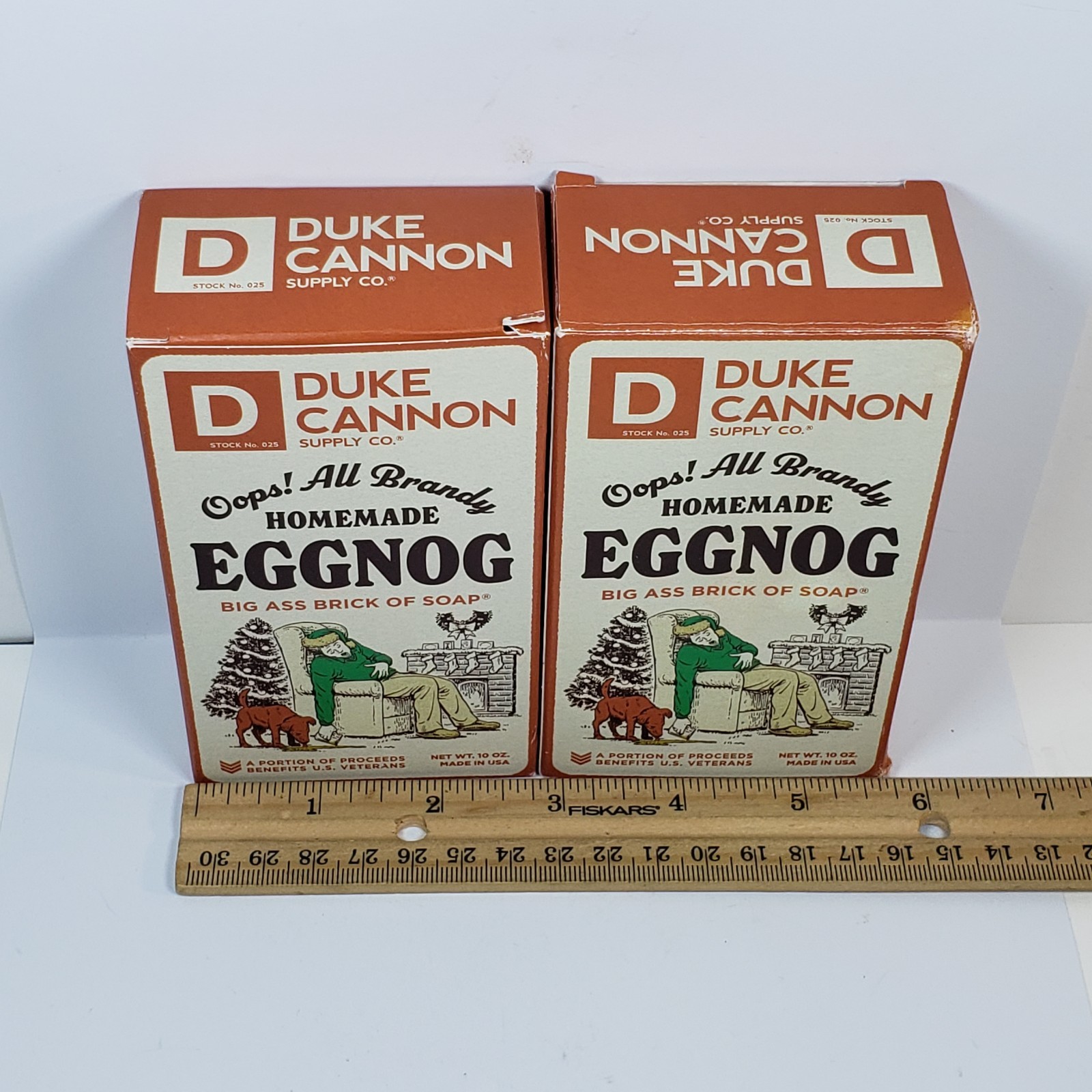 Duke Cannon Homemade Eggnog Big Ass Brick Soap 10oz Christmas Lot 2