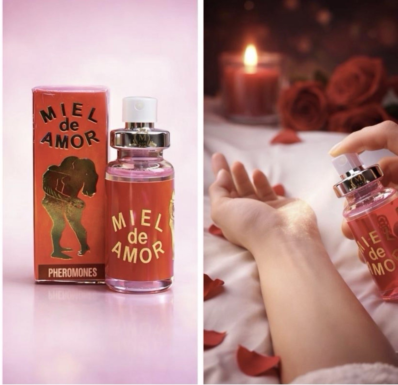 MIEL DE AMOR – ROJO, Con Feromonas, Amor/Seducción, Producto Esotérico, Spray