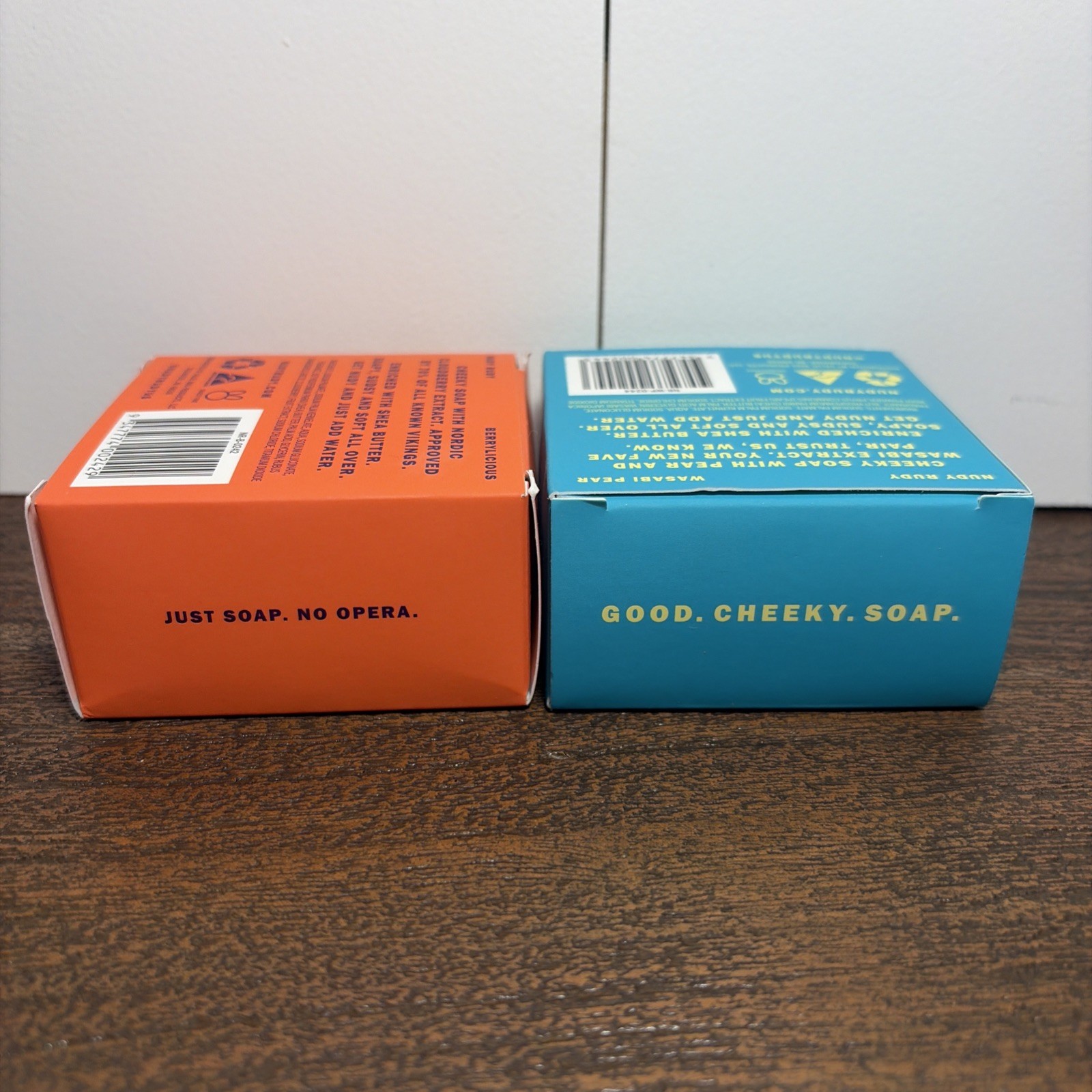 Nudy Rudy 2 Bars Soap Wasabi Pear & Berrylicious Made In Australia 4.2 Oz