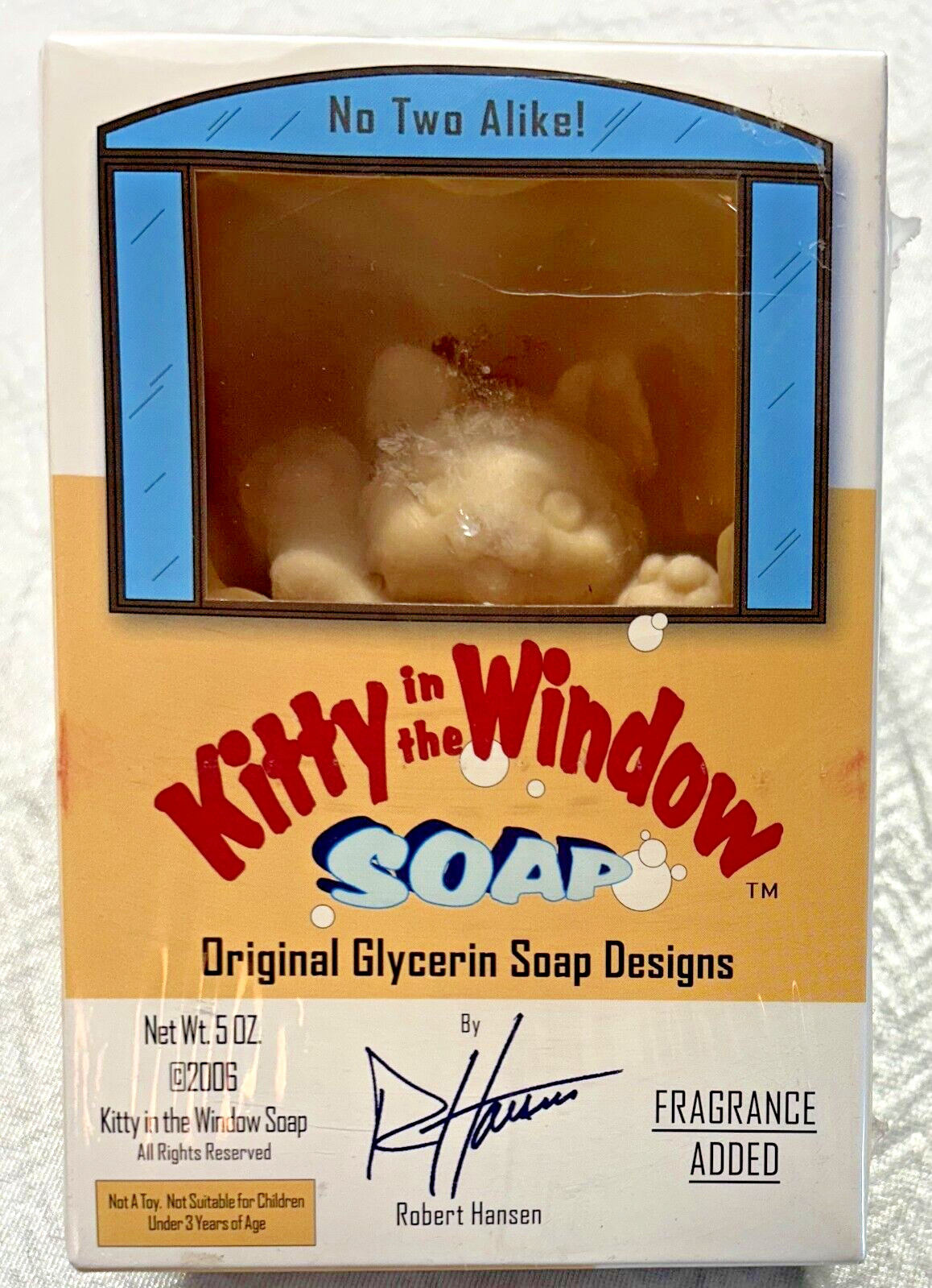 Natural Glycerin Soap Cat Design Soap Bar 2006 Kitty In The Window Soap Unique