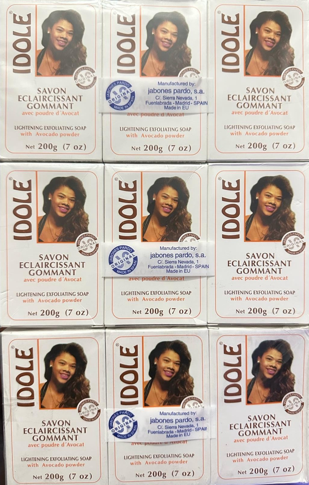 IDOLE Exfoliating Lightening Soap with Avocado Powder for Body & Face 7 oz