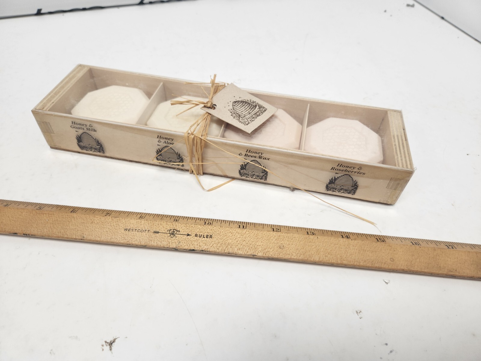 CST Fine 4 X 3.5oz Assortment HONEY Soaps GOATS MILK/ALOE/BEES WAX/ROSEBERRIES