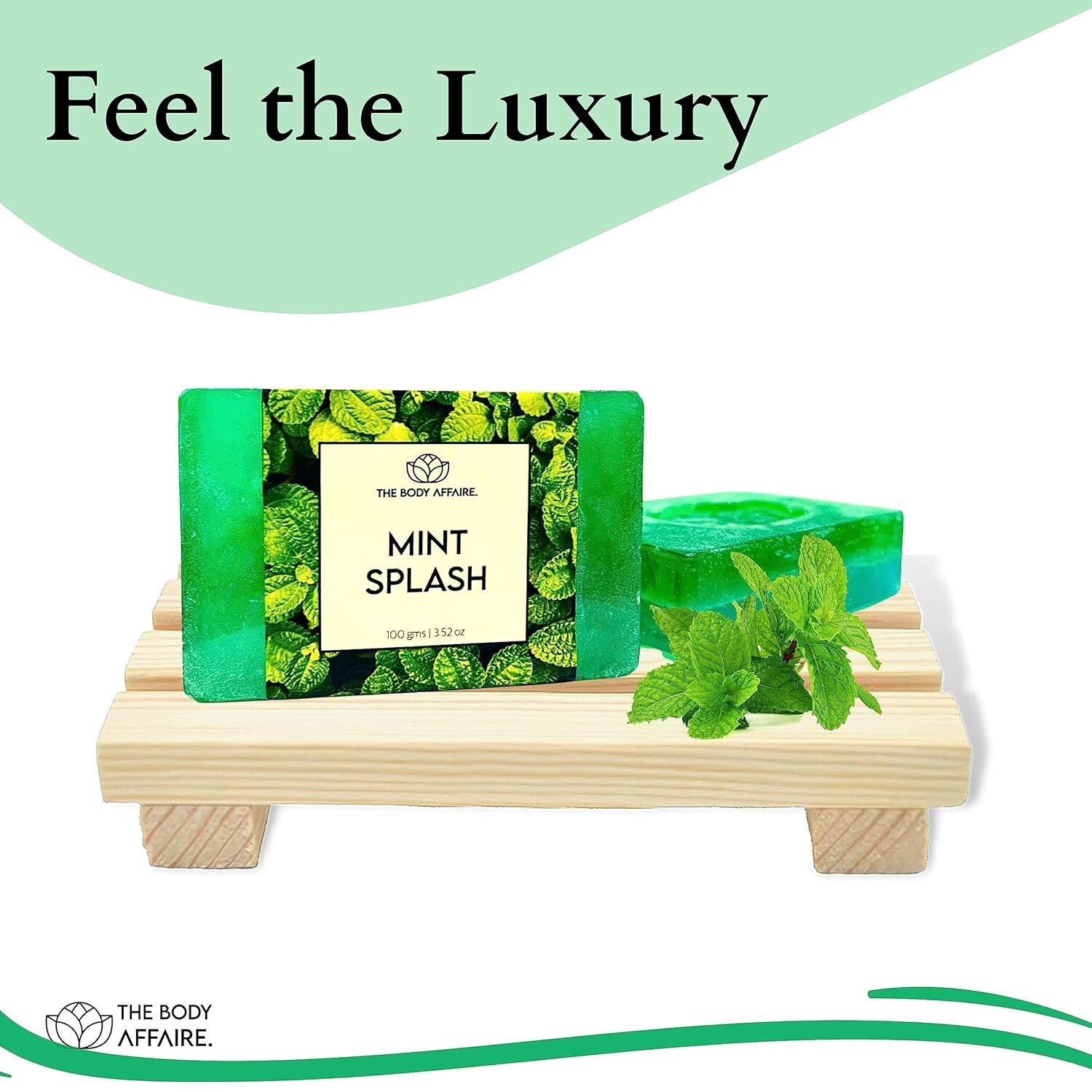 FORGANIK MINT SPLASH Handmade Soap by The Body Affaire 100gm For Men & Women