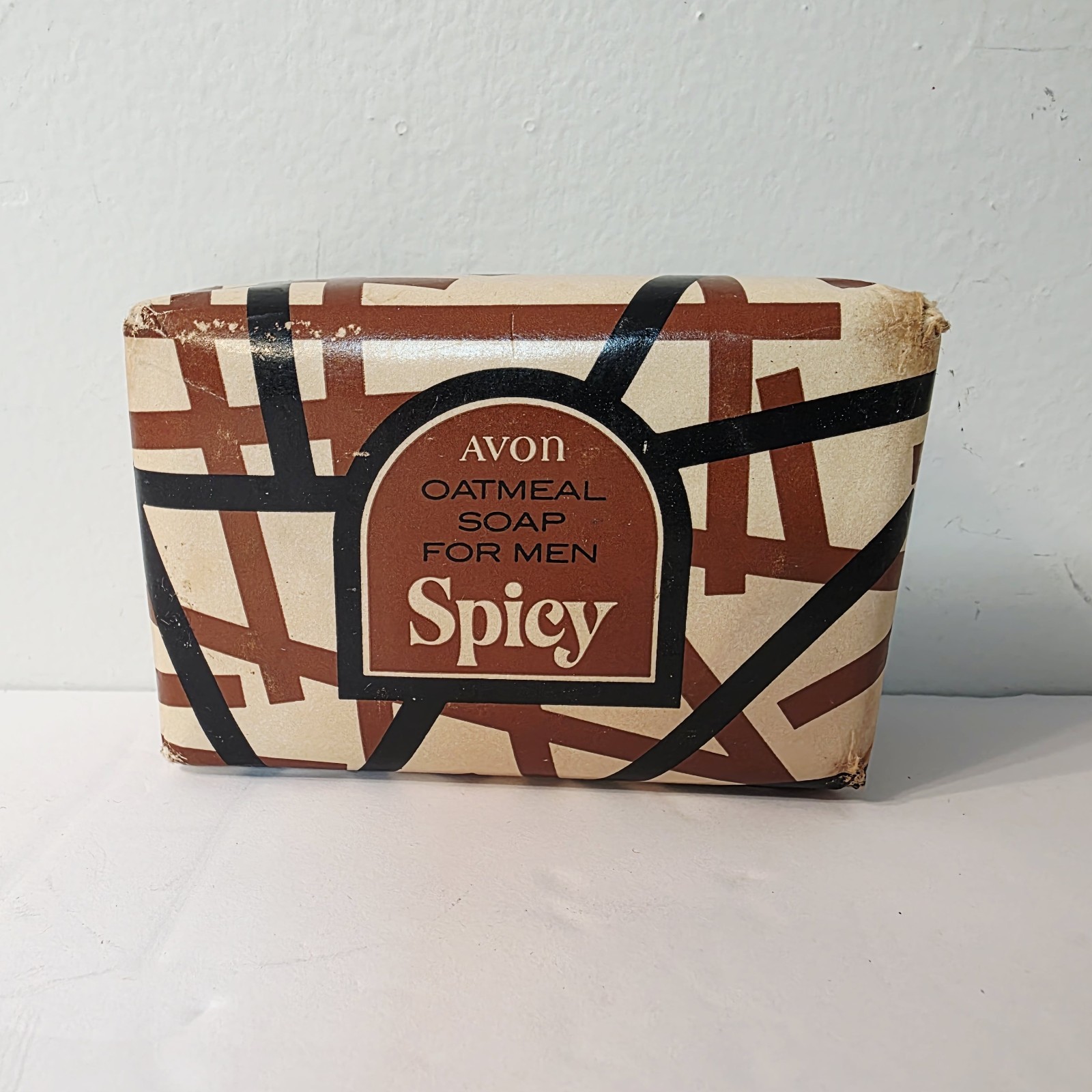 Vtg NOS Avon Oatmeal Bar Soap Spicy Refreshing Masculine Scent