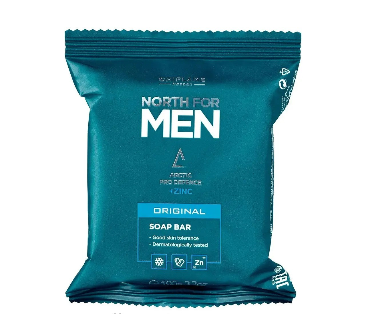 Natural Solid Soap Bar Men Subzero Cooling Menthol Refresh Cleanses 100 g