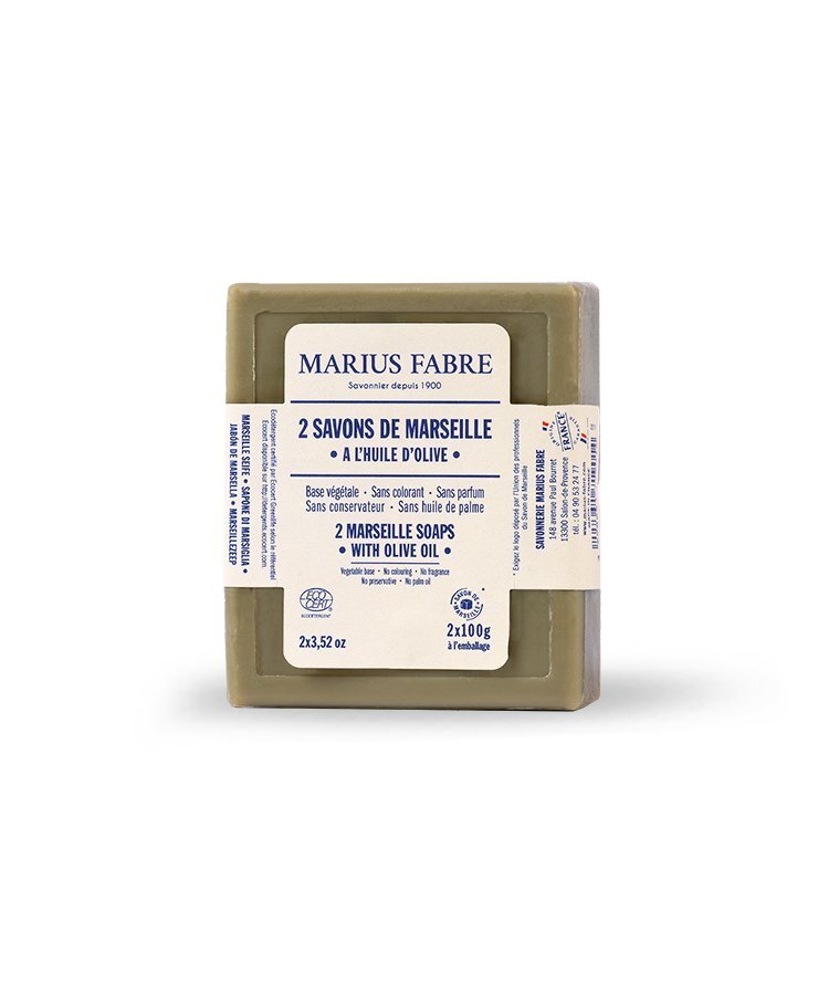 Marius Fabre Marseille Soaps 2x100g (2 x 3.53 oz) All Skin Gentle Bars,…