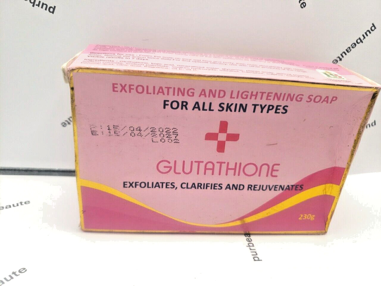 Exfoliating And Lightening Soap w/t Glutathione For all skin types 230G.