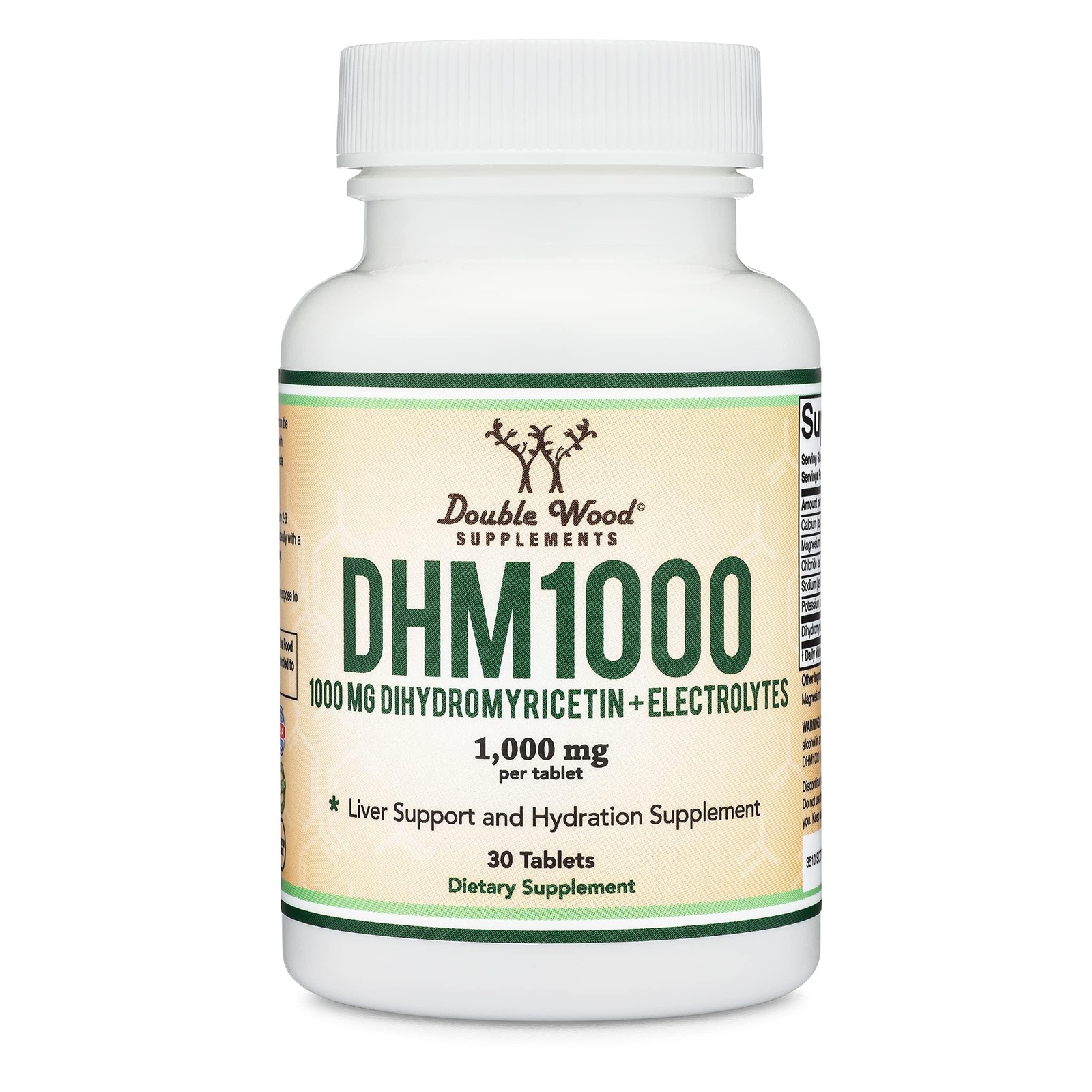 DHM1000 Dihydromyricetin (DHM) Tablets – Most 30 Count (Pack of 1), Red