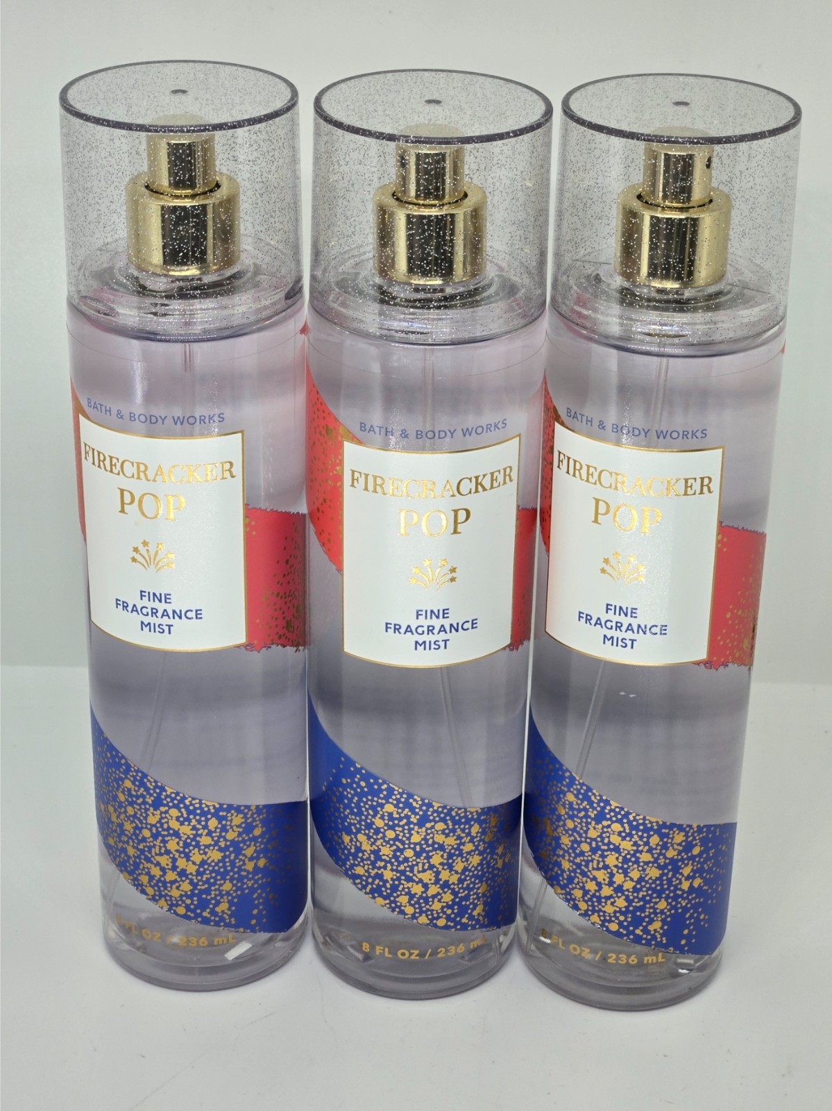 Bath Body Works Firecracker Pop Fine Fragrance Mist x3 – 8oz each