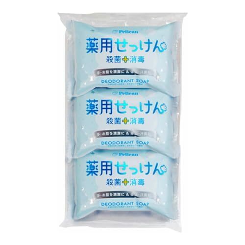 PELICAN MEDICATED DEODORANT SOAP PERSIMMON TANNIN(85g X3pcs)