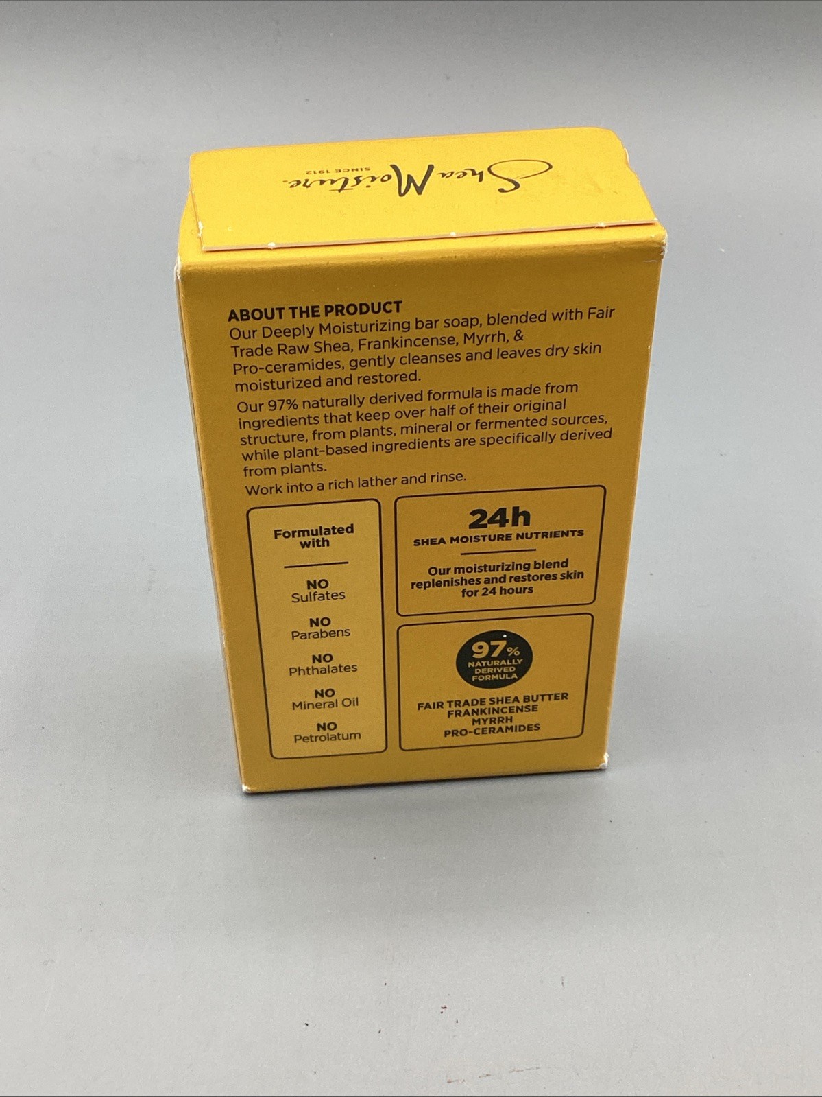 SheaMoisture Deeply Moisturizing Raw Shea Butter Soap, Shea Moisture, 8oz NEW!!!