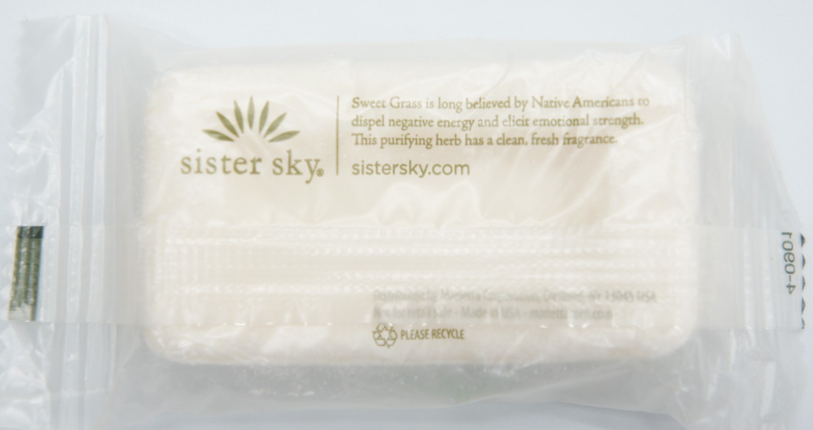 Lot of 2 SISTER SKY Sweet Grass Body Bar & Face Bar Travel Size NOS/Dis.