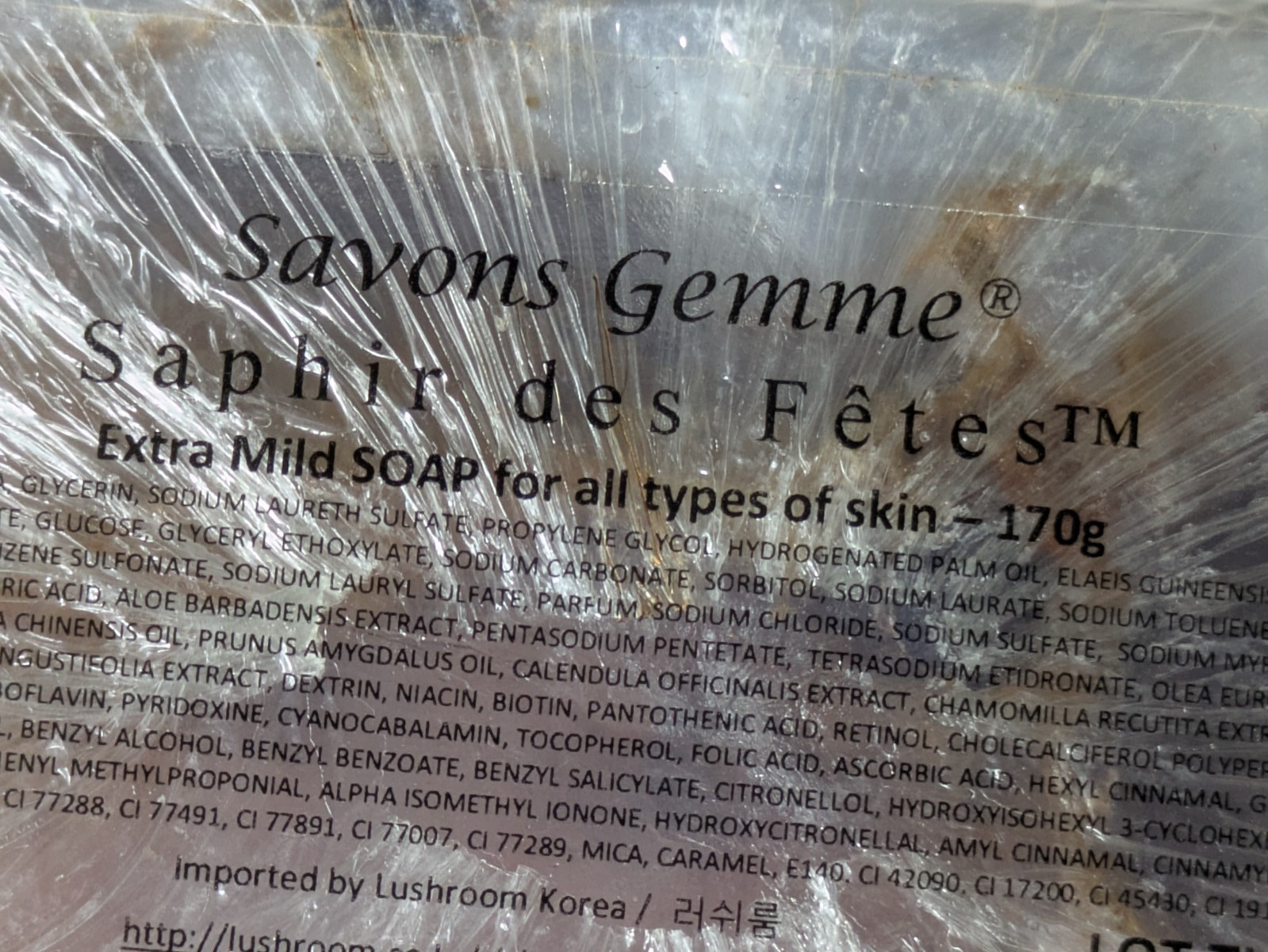 Savons Gemme Saphir Des Fetes Decorative Soap Rock