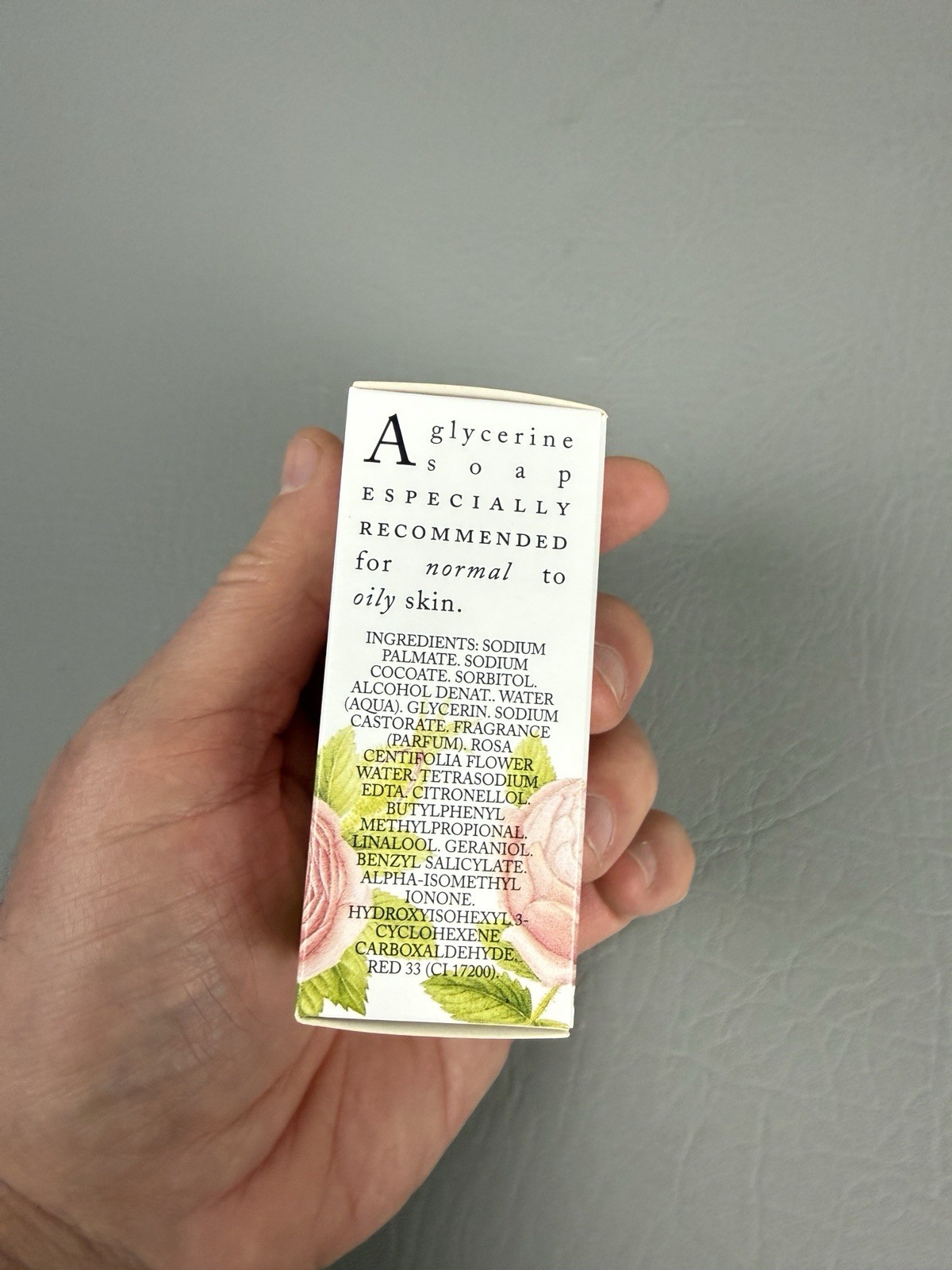 Crabtree & Evelyn Rosewater Glycerine Soap 100g 3.5 oz Made in Switzerland