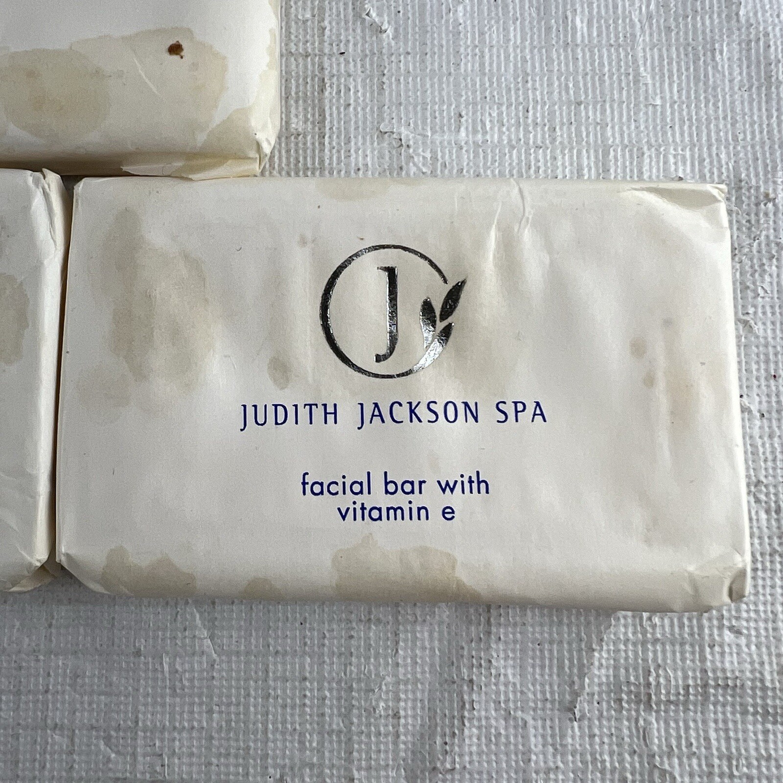Hotel Judith Jackson Spa Lot of 3 Facial Bar Soaps With Vitamin E 1.5 oz/Bar