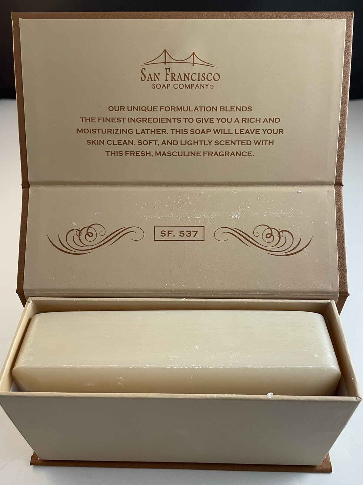 Man Bar-spiced tobacco fragrance 10oz.soap Bar-San Francisco Soap Company￼