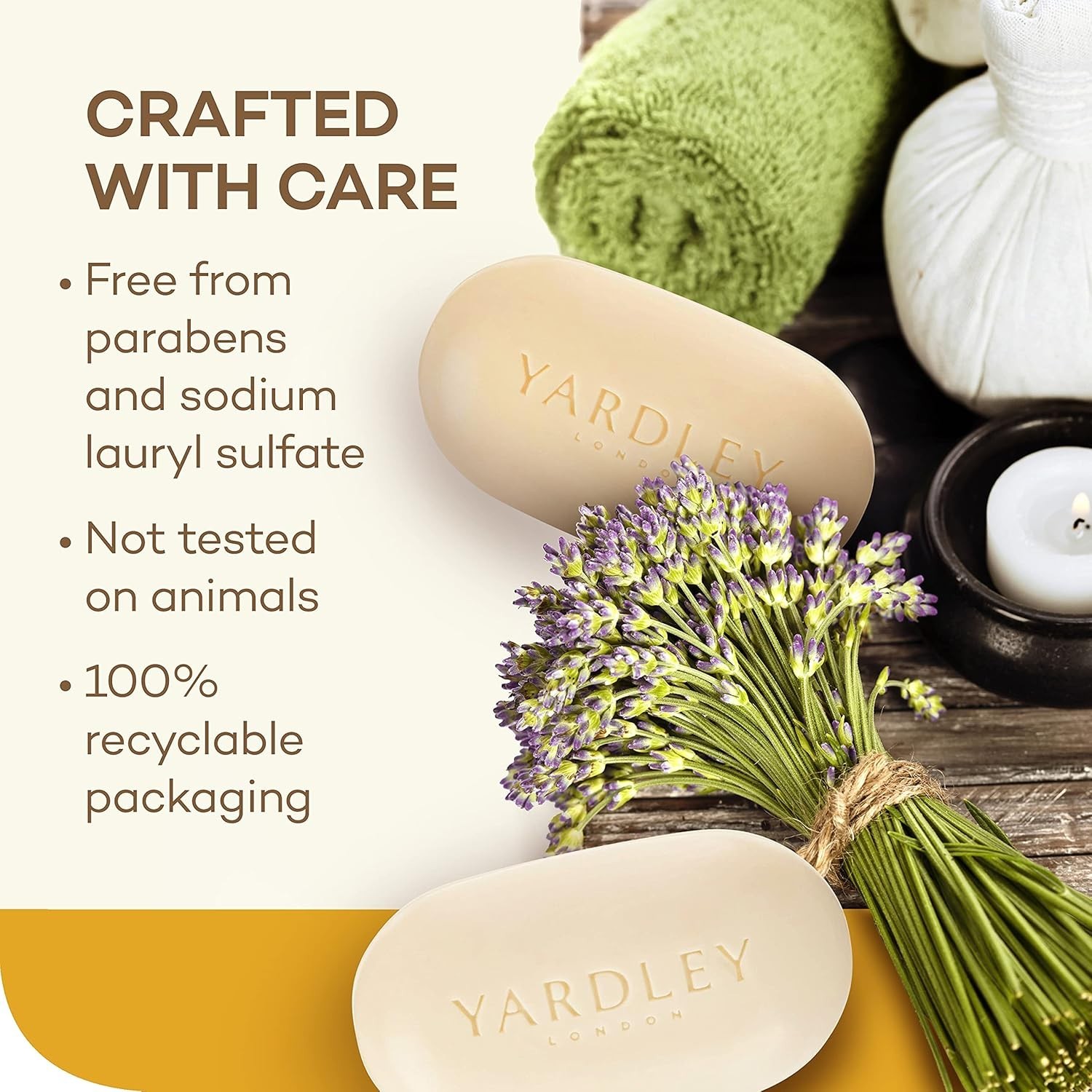 Lemon Verbena Moisturizing Bath Bar, 4 oz – Organic Shea Butter & Citrus Bliss