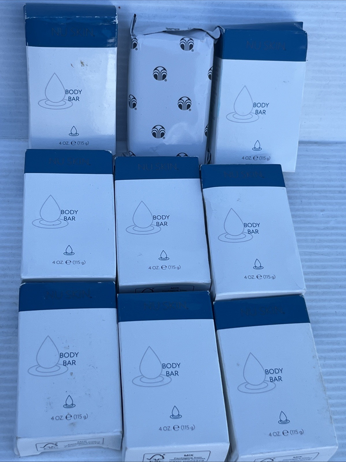 Lot Of 9 Nu Skin Body Bar Soap Gentle Cleansing 4 Oz