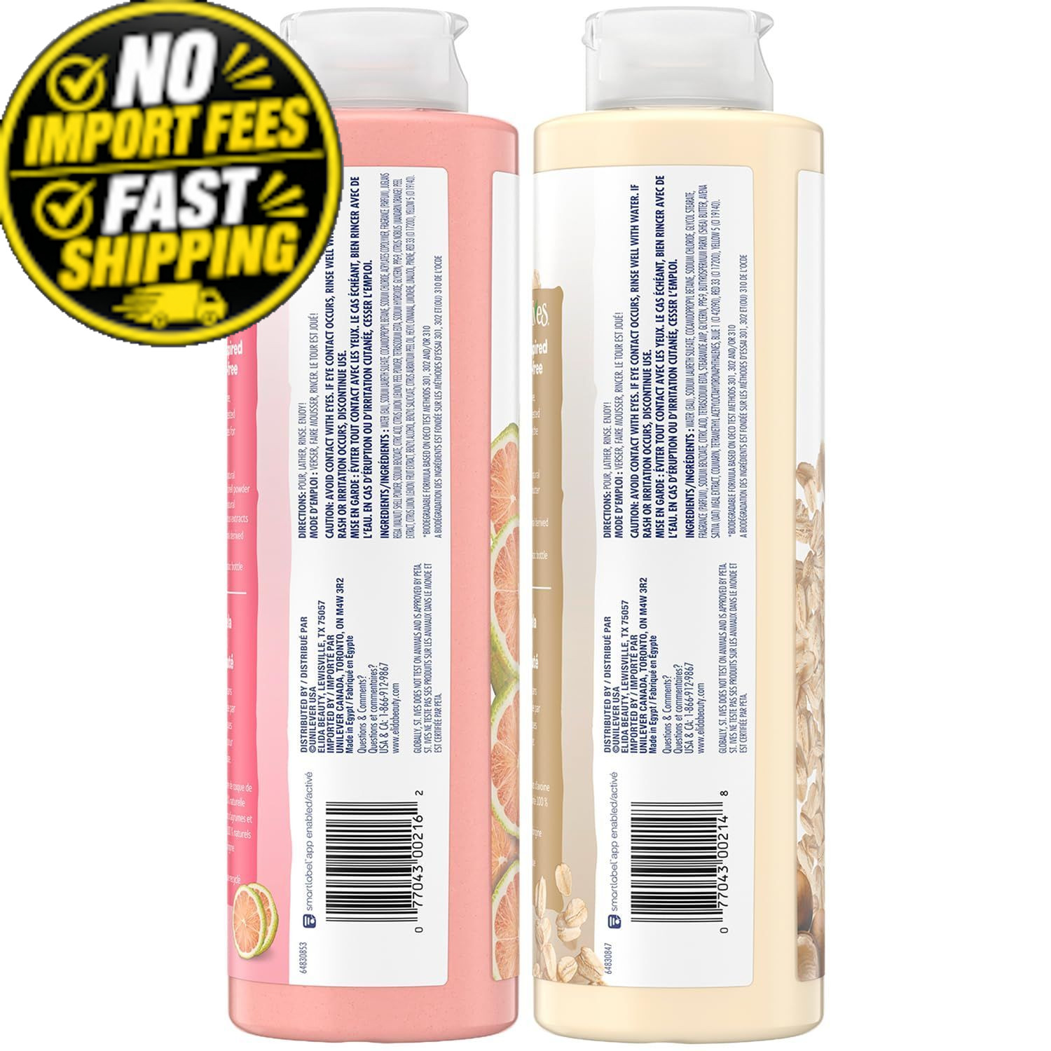 St. Ives Body Wash Variety 2-Pack – Soothing Oatmeal & Shea Butter +…