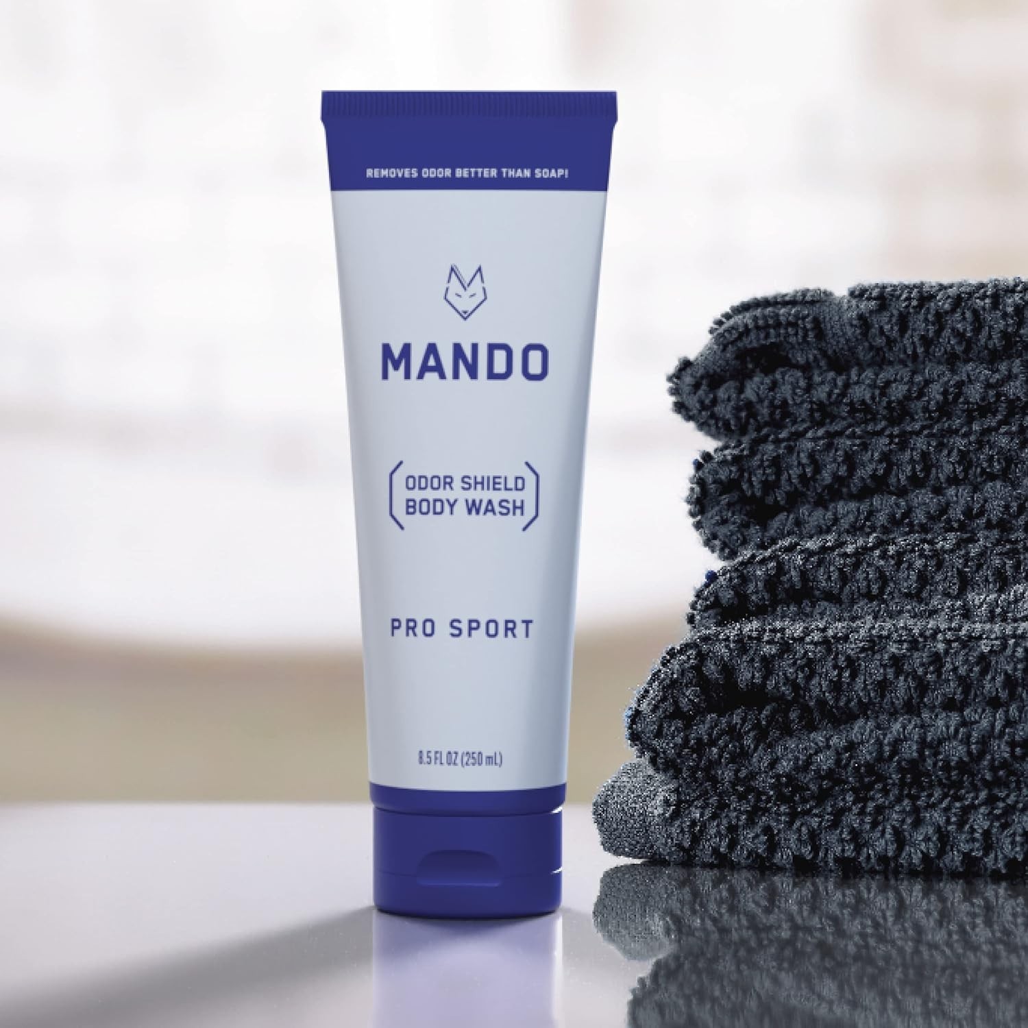 Mando Body Wash Pro Sport 8.5 oz 24 Hour Odor Shield Skin Safe SLS Free Formula