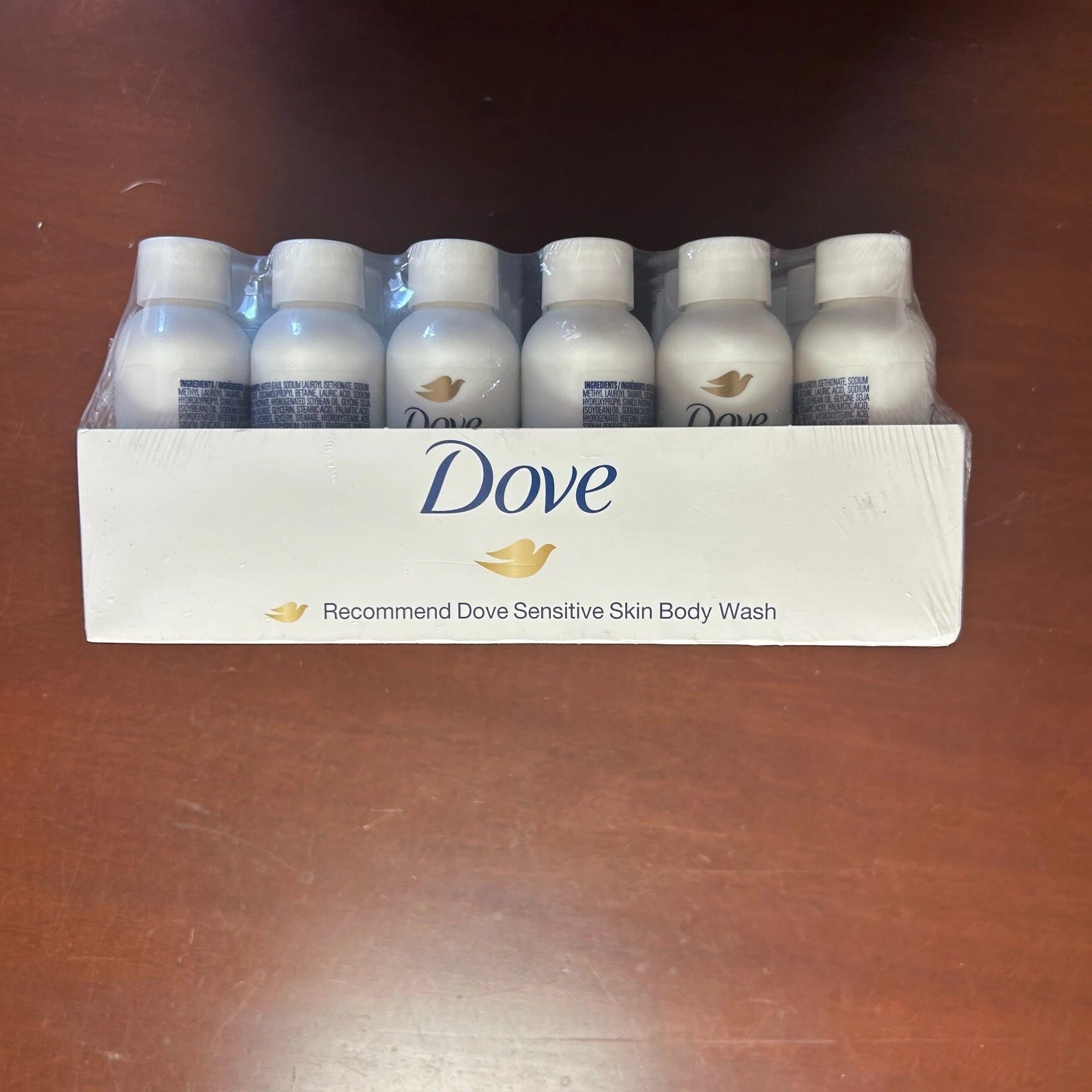 24 Pack Dove Sensitive Skin Moisturizer Body Wash 1.8oz Unscented Sealed!