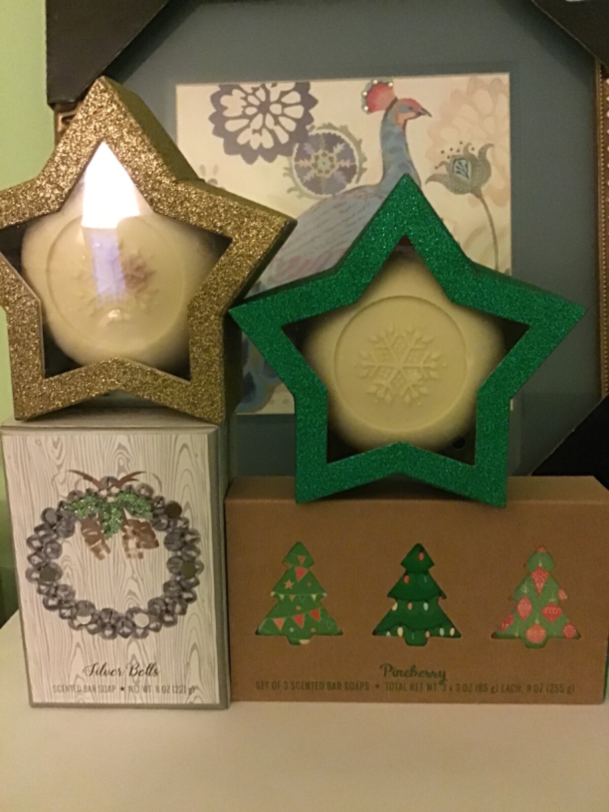 4 CST SCENTED BAR SOAP HOLIDAY CHRISTMAS