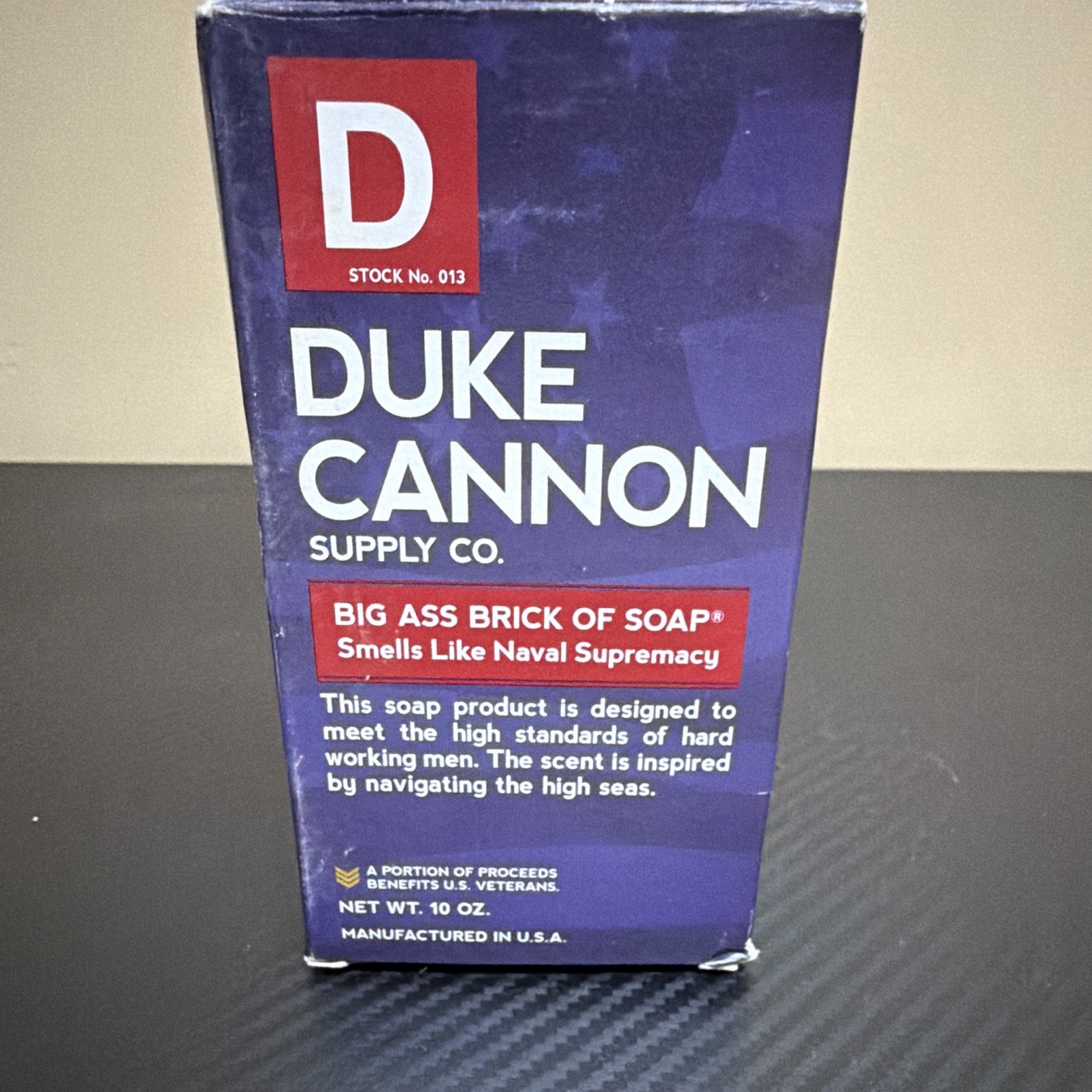 Duke Cannon Big Ass Brick of Soap Naval Supremacy 10 oz Triple Milled Bar