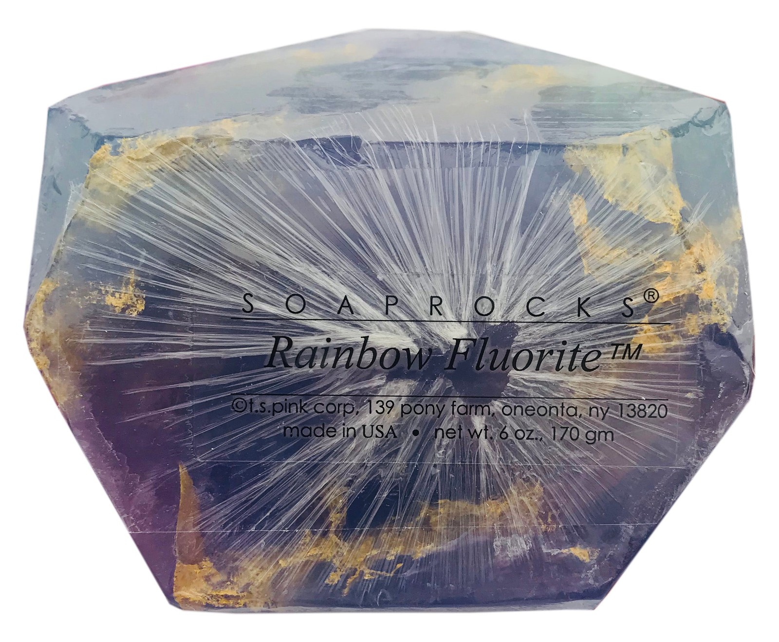 Rainbow Fluorite SoapRocks Natural Ingredients Glycerin Gemstone Soap Bar Gift