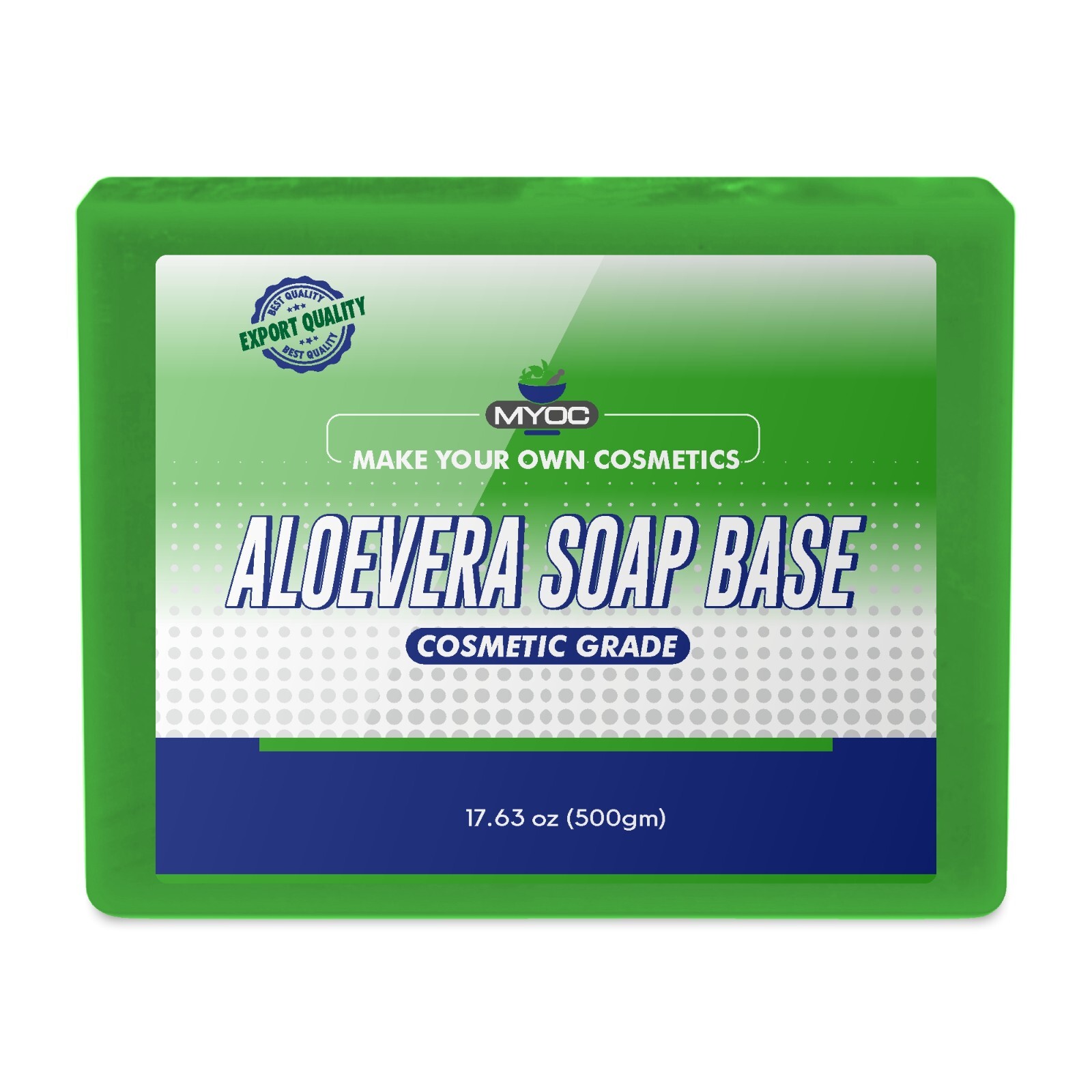 Aloe Vera Soap Base | Glycerine, Aloe Extract & Vegetable Oil | DIY Melt & Soap,