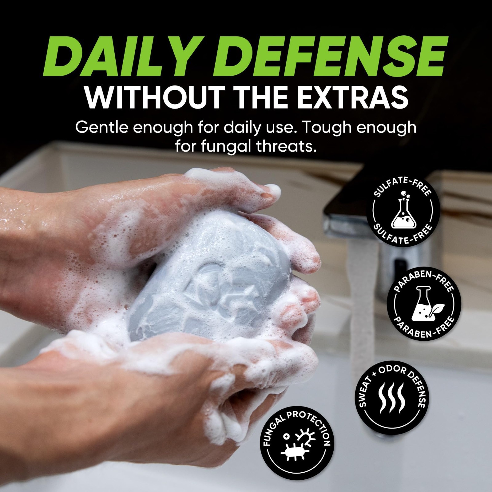 Antifungal Soap Bar for Active Skin – Treat Athlete’s Foot, Jock Itch, Ringworm,
