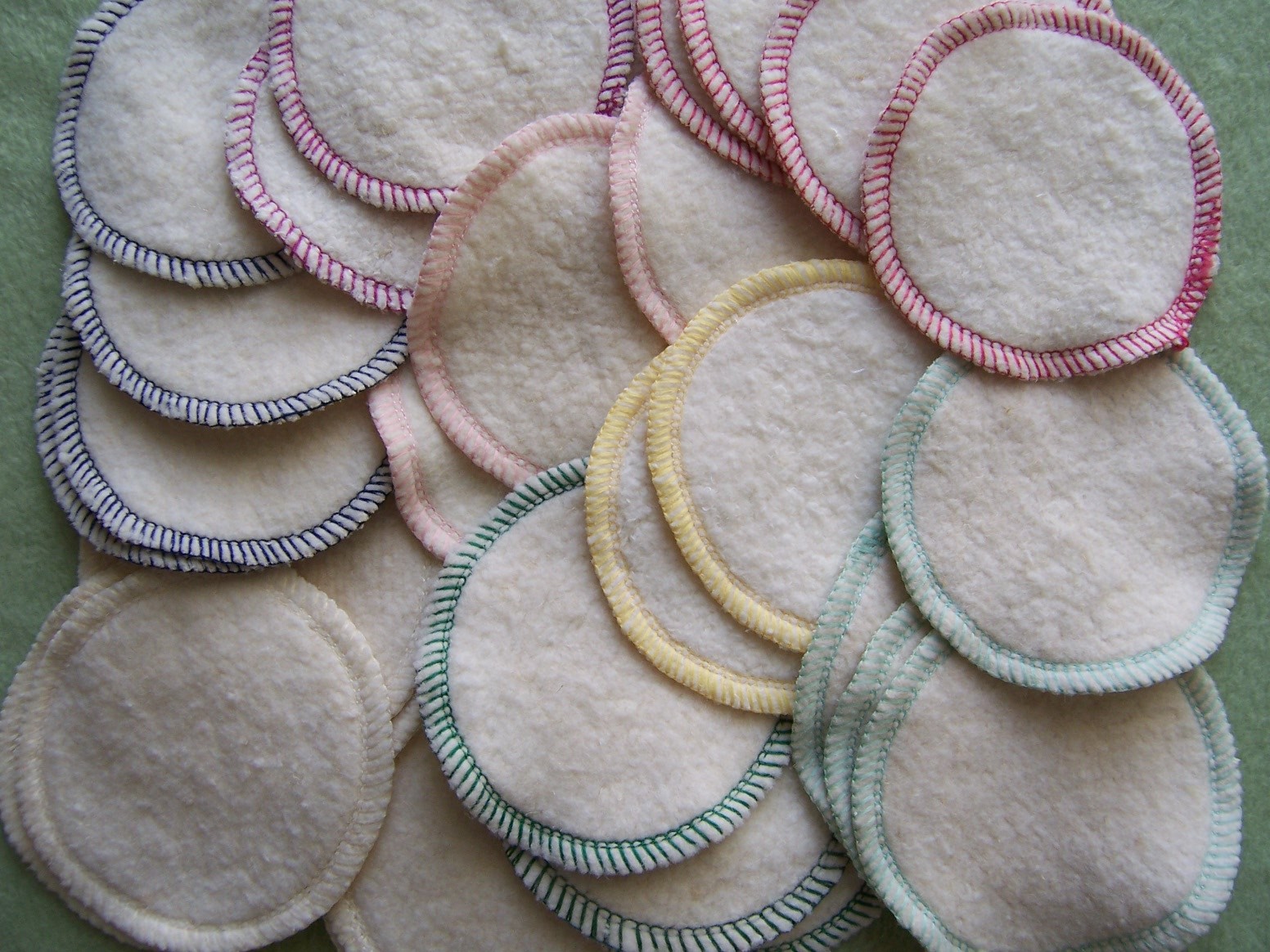 Hemp Organic Cotton Facial Cleansing Rounds Pads Washable Reusable Eco Friendly